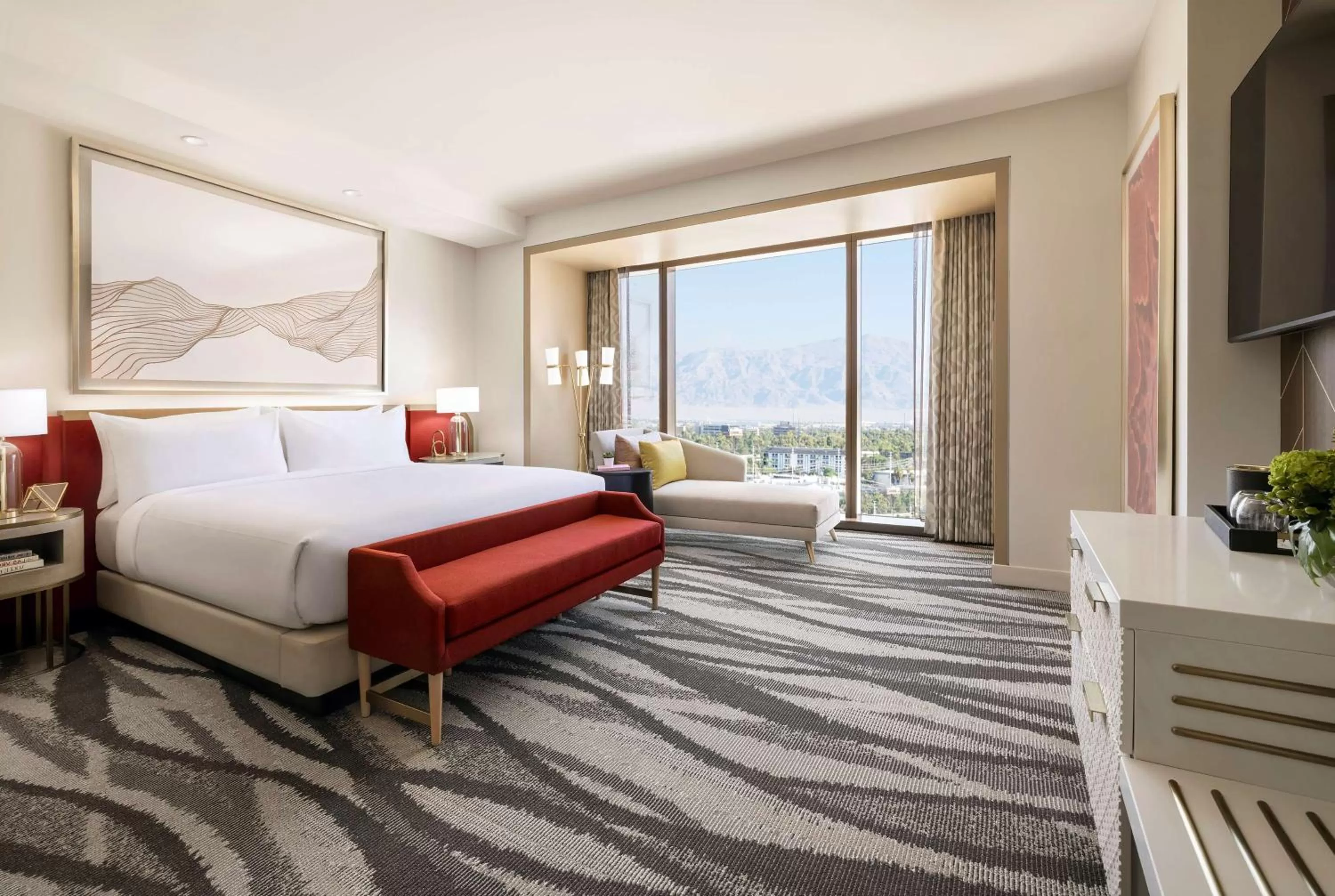 Bed in Conrad Las Vegas At Resorts World