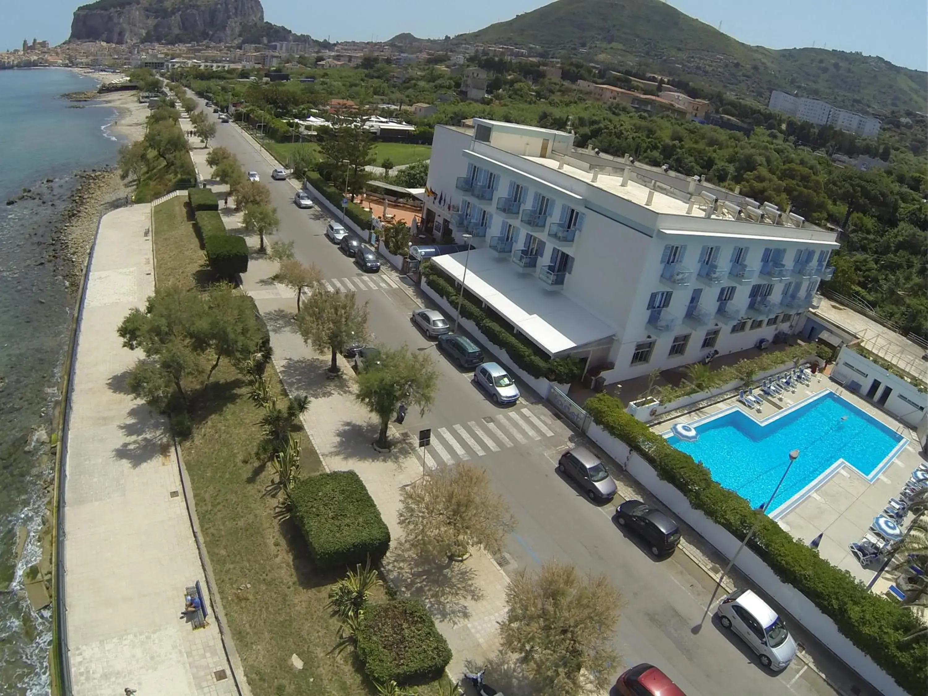 Beach, Bird's-eye View in Hotel Tourist