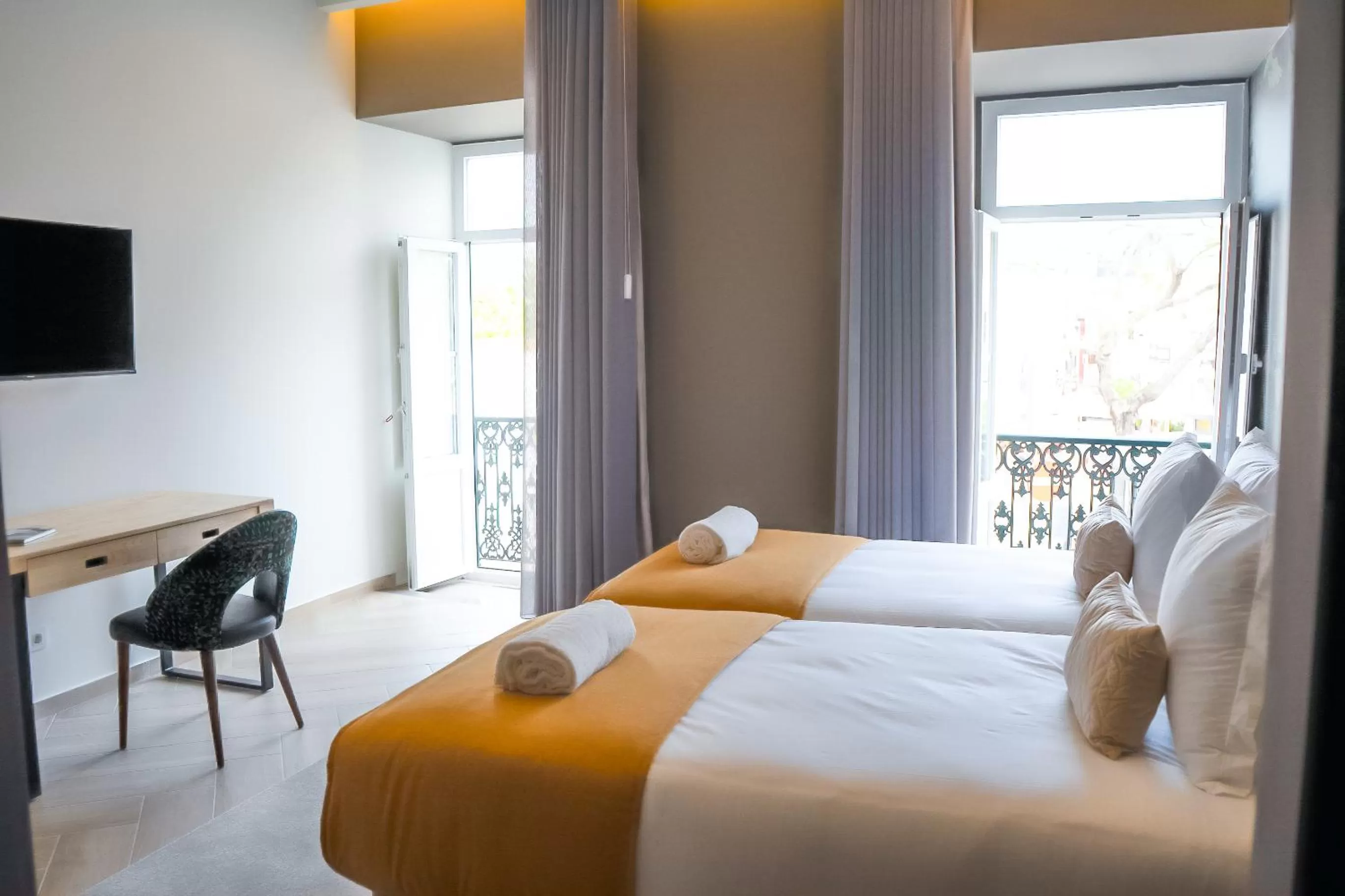 Bed in Guest House Jacarandá Faro