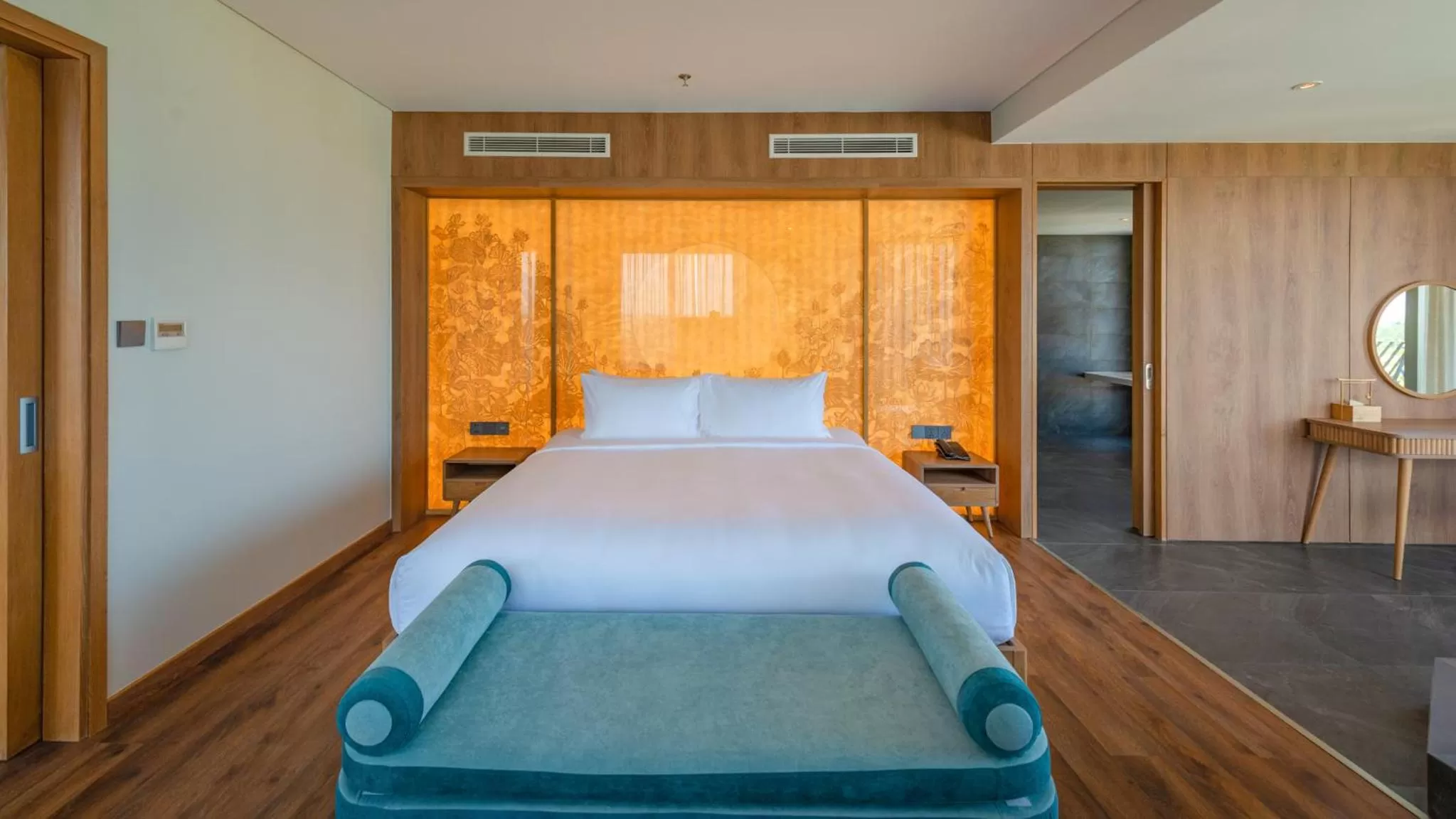 Bed in Bellerive Hoi An Resort and Spa