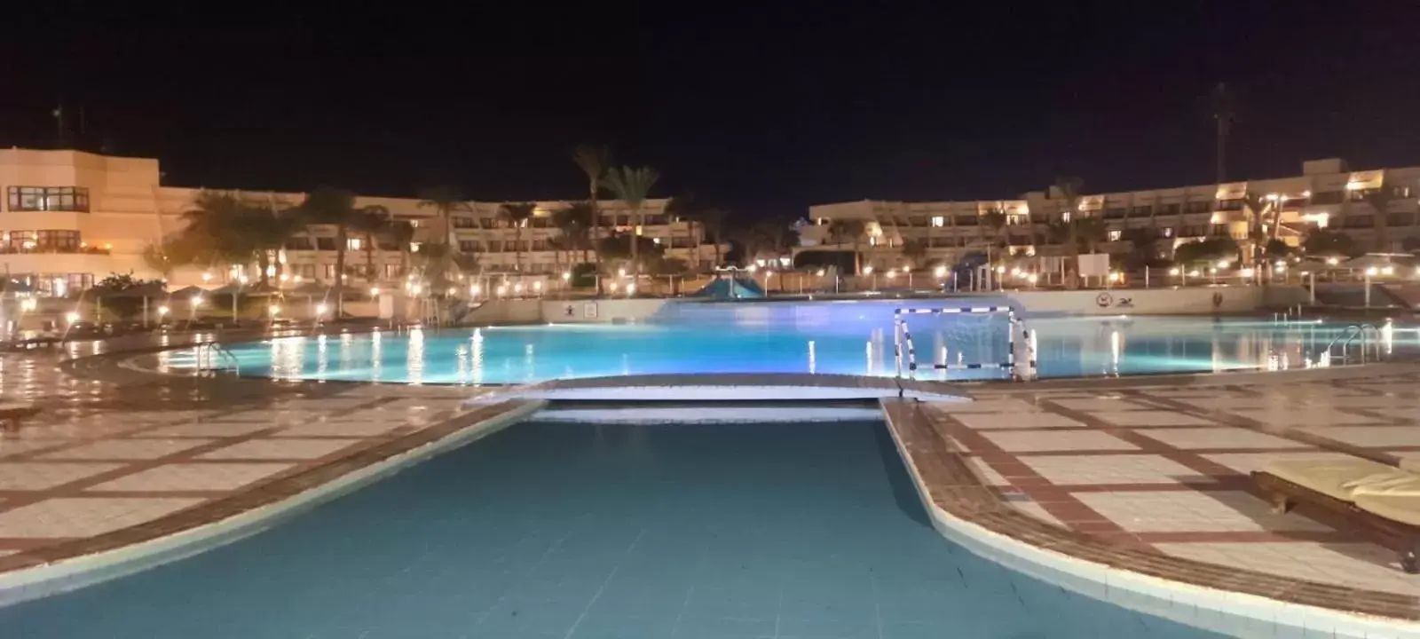 Night, Swimming Pool in Pharaoh Azur Resort