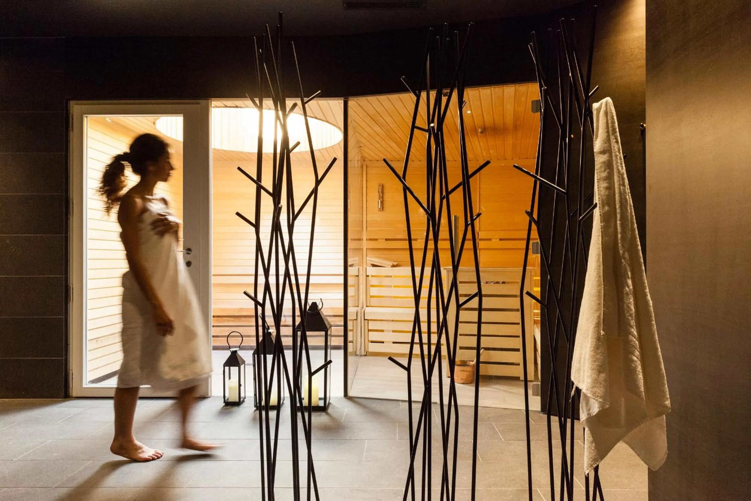 Sauna in Hotel de Charme Laveno - Luxury all Inclusive