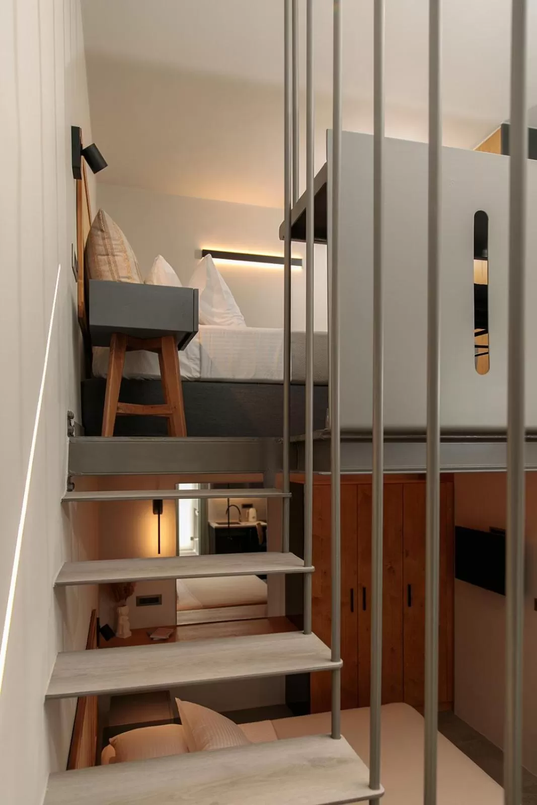 Bed, Bunk Bed in Makava Suites Naxos