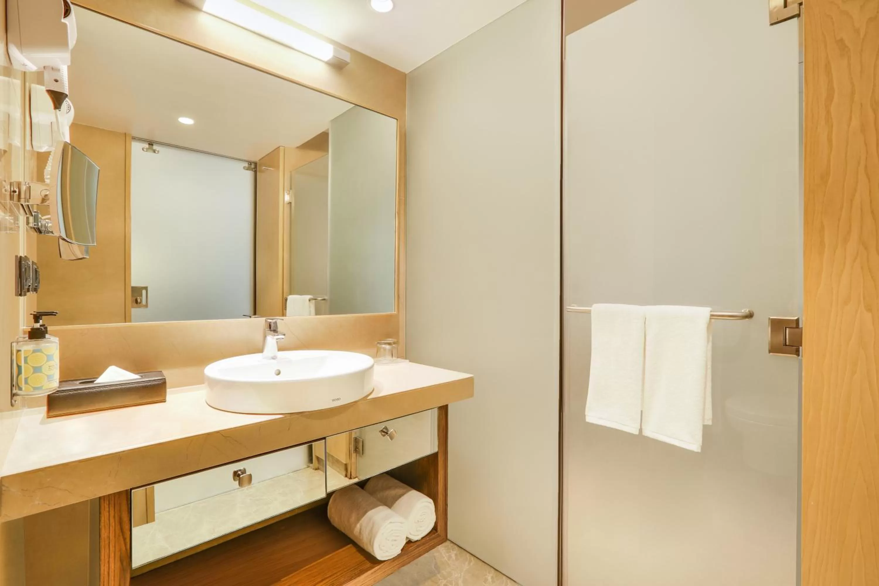 Bathroom in Lemon Tree Hotel Viman Nagar Pune