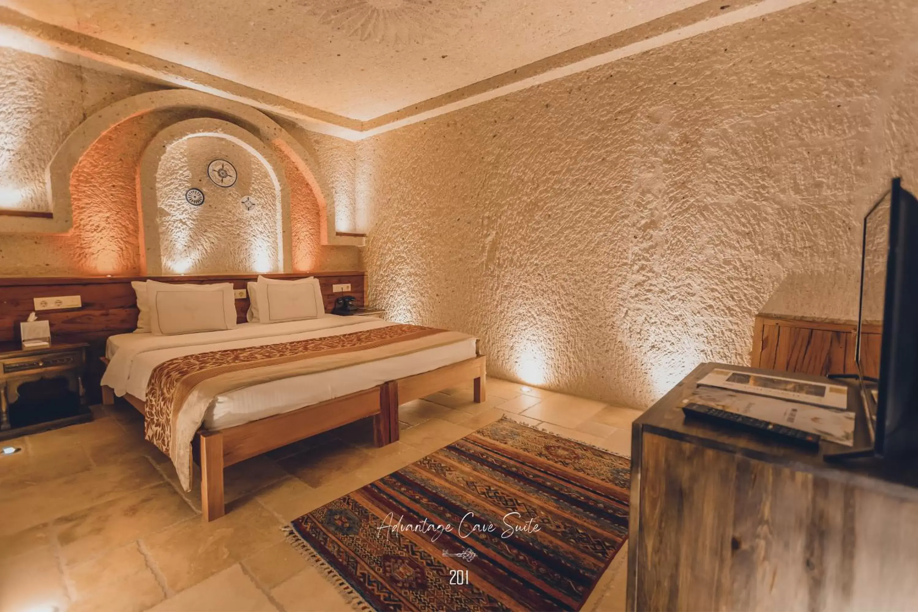 Bedroom in Nino Cave Suites