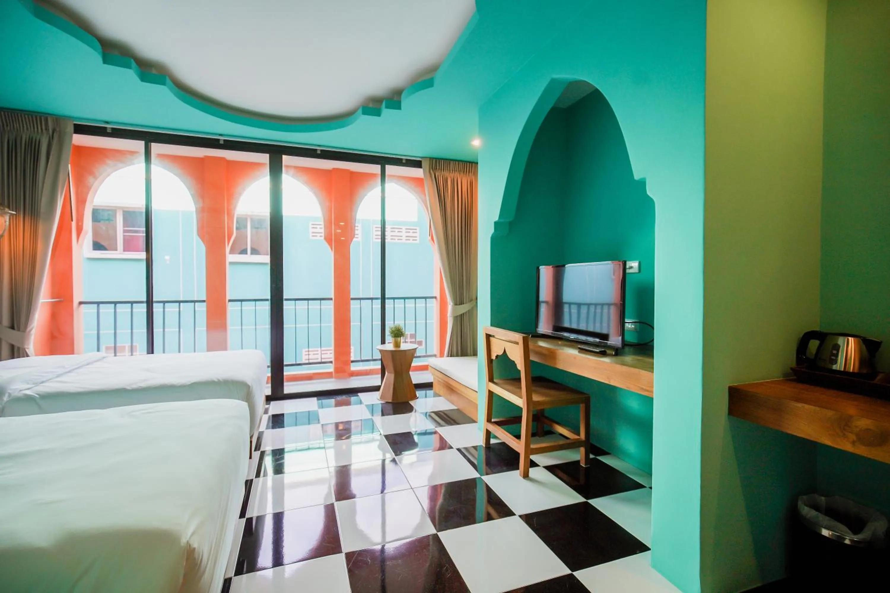 Bedroom, Bed in Khaleej Mass Hotel Patong