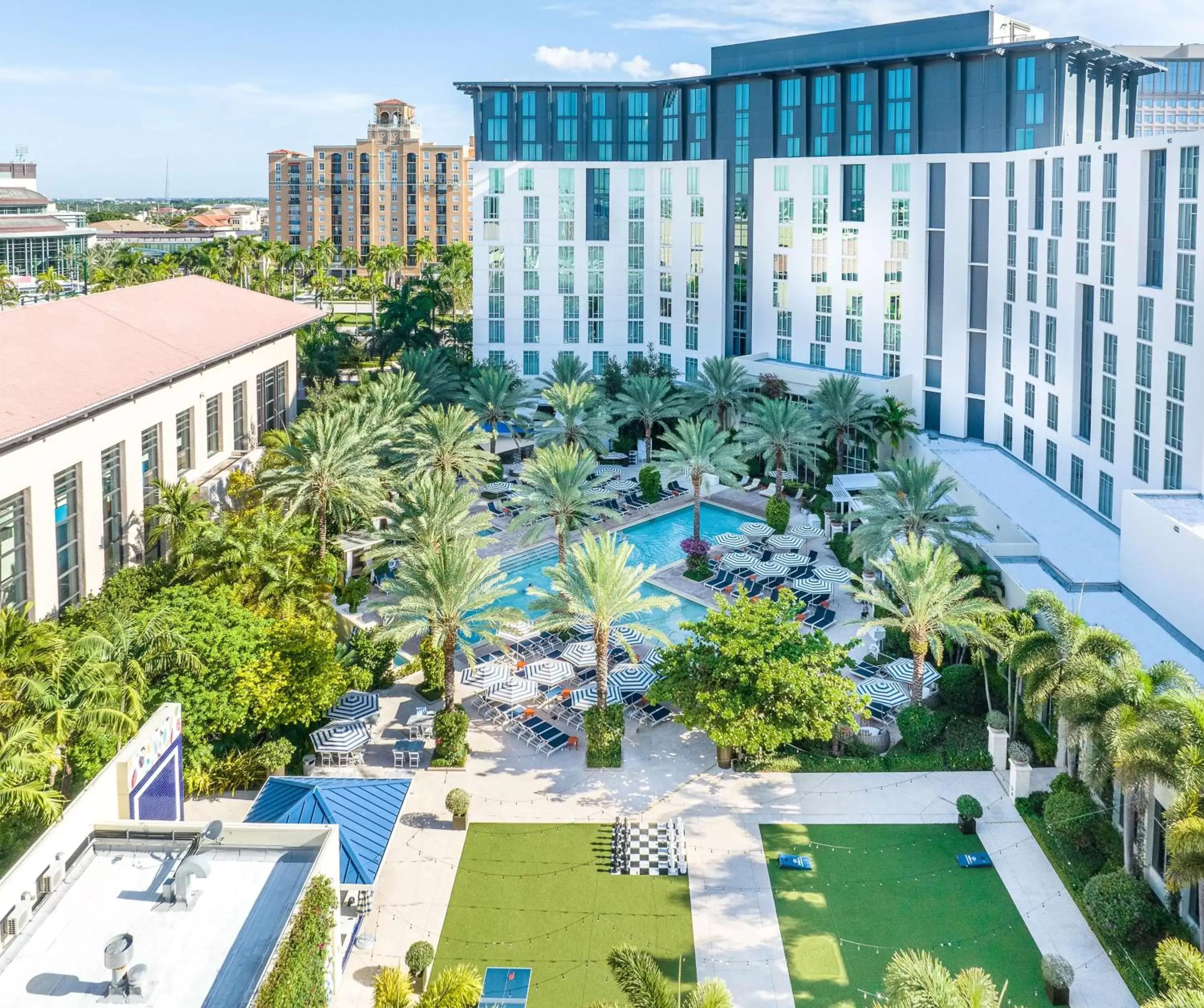 Pool View in Hilton West Palm Beach