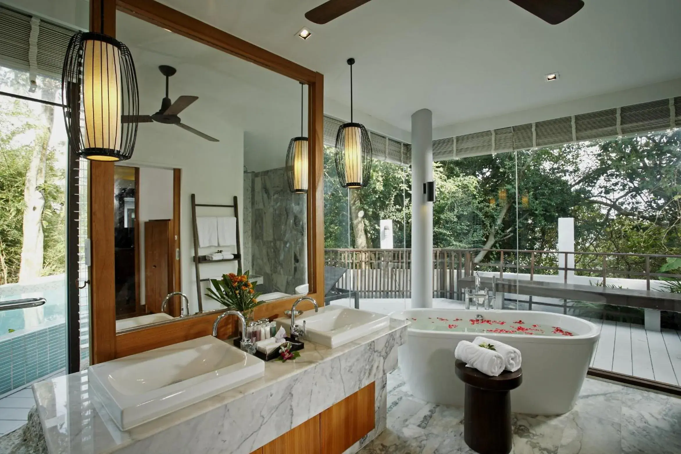 Bathroom, Food in Centara Villas Samui - SHA Plus