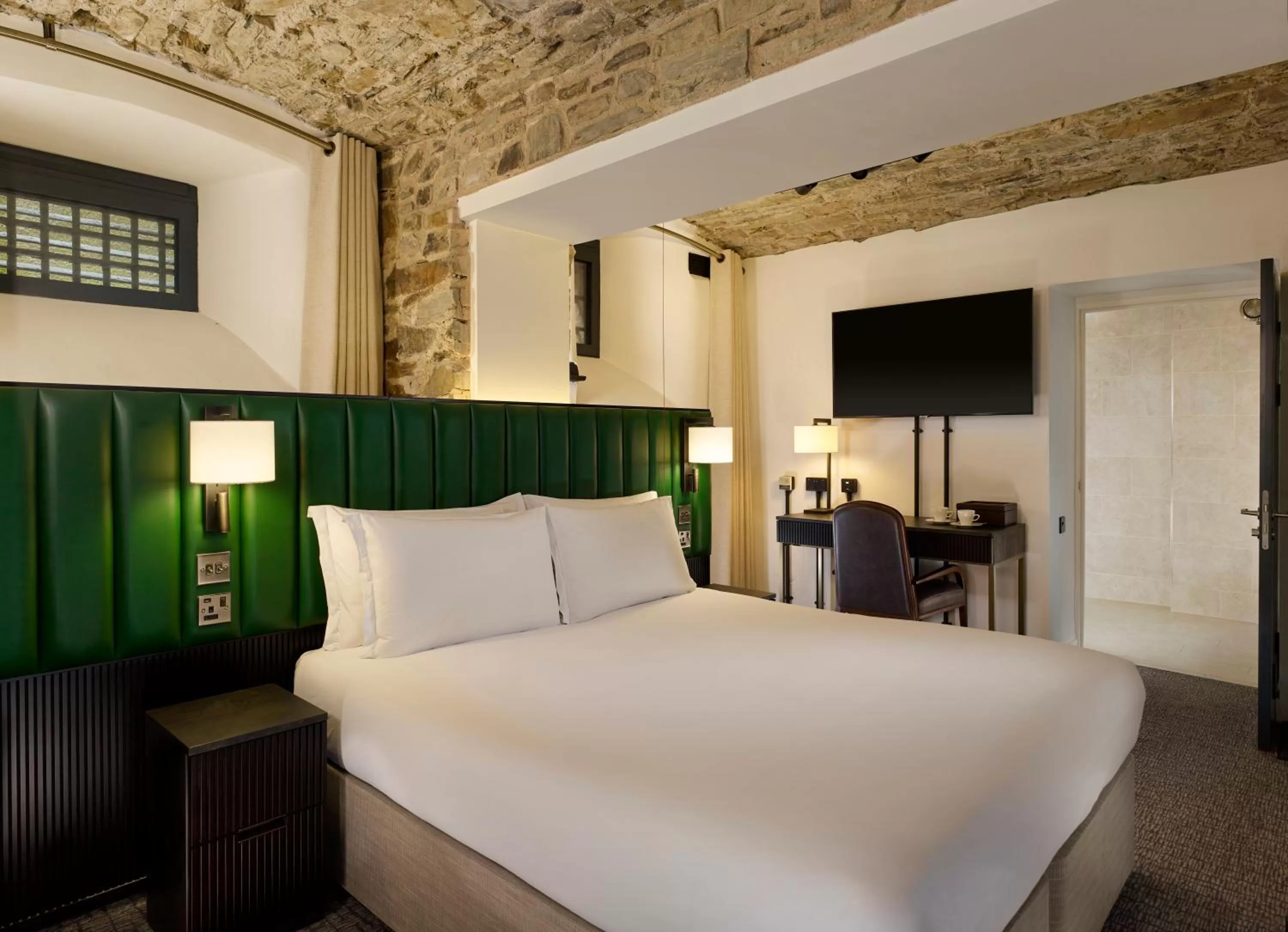 Bed in Bodmin Jail Hotel