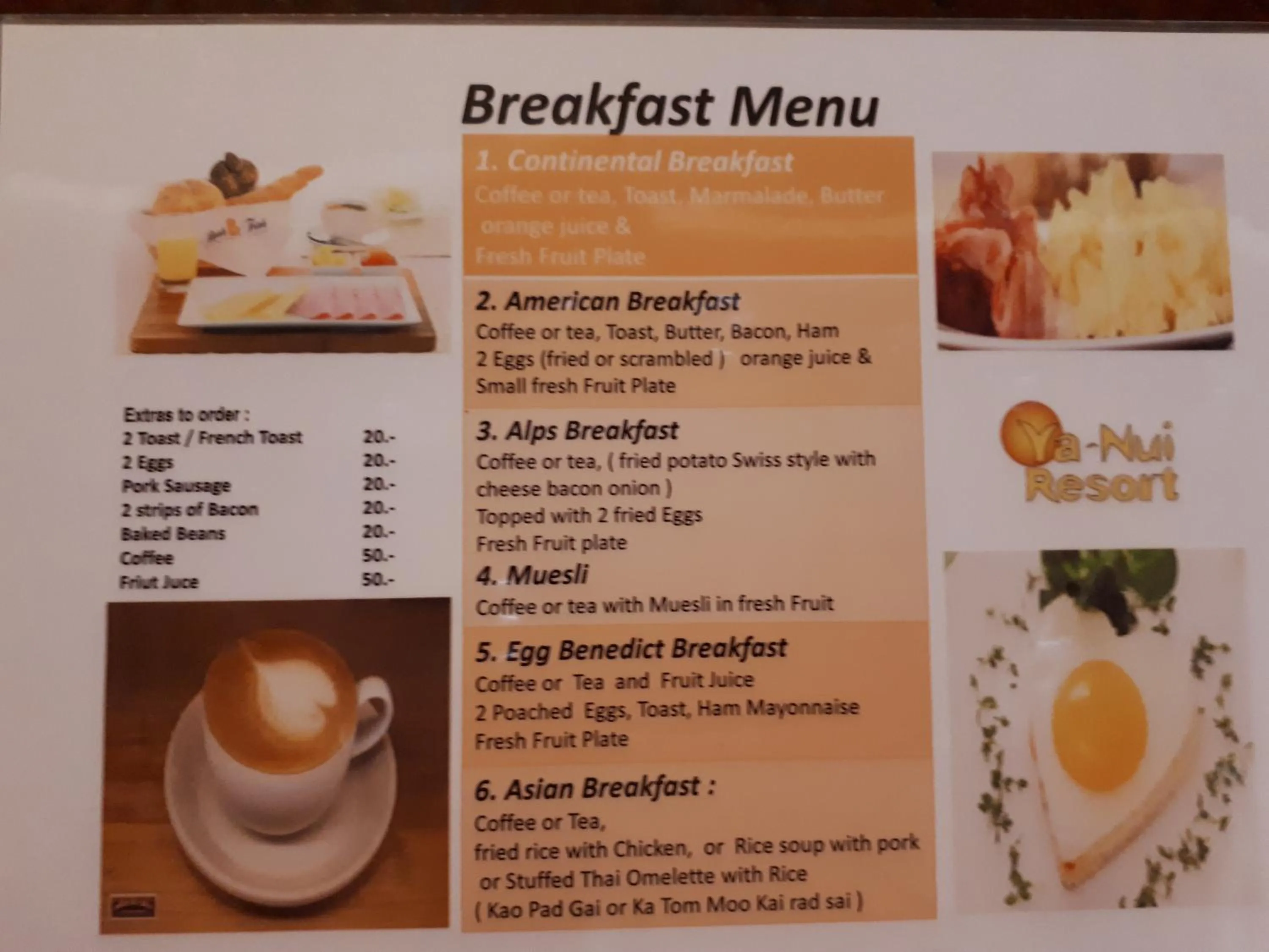 Breakfast in Ya Nui Resort - SHA EXTRA Plus