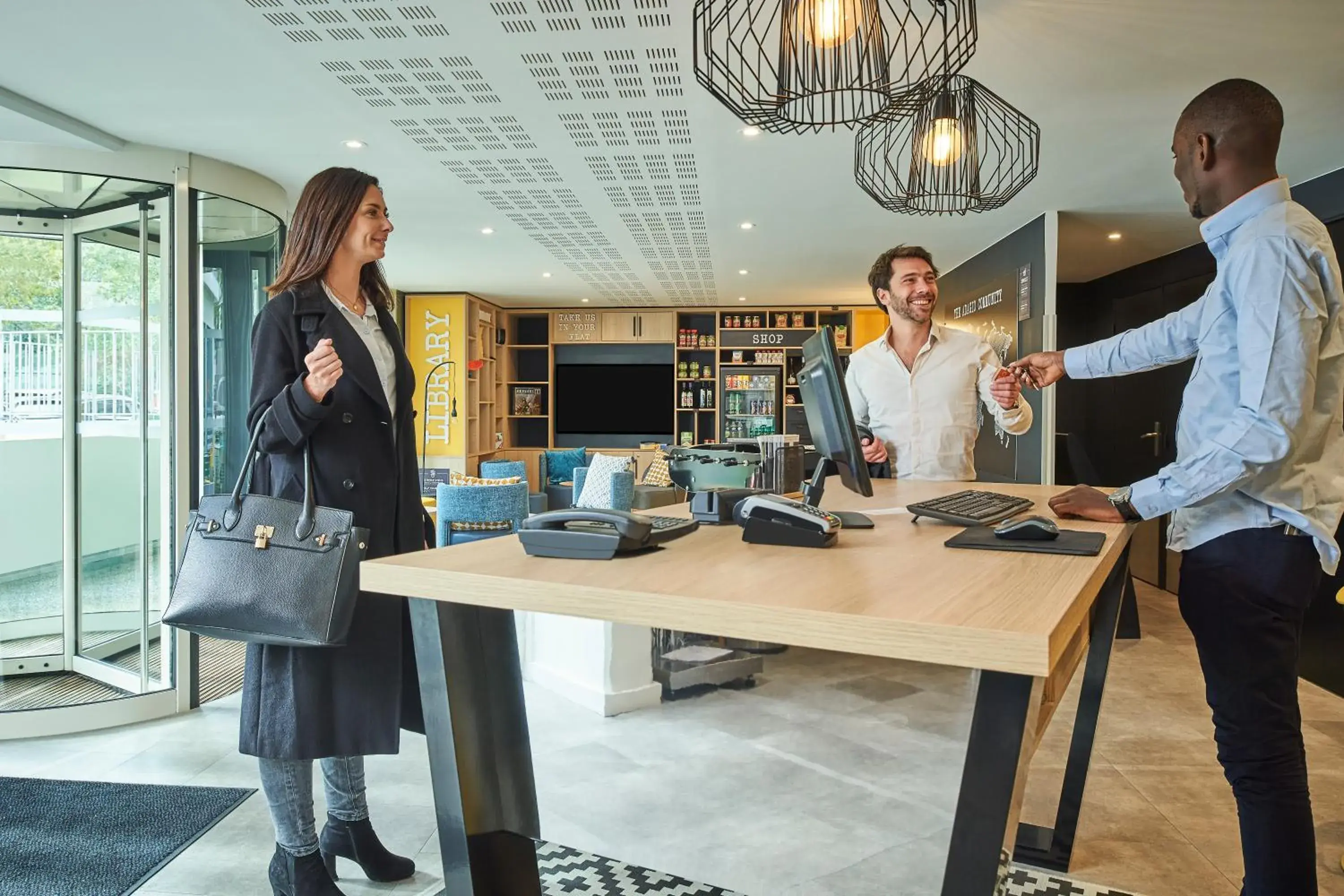 Lobby or reception in Aparthotel Adagio Access Paris Saint-Denis Pleyel Lobby or reception in Aparthotel Adagio Access Paris Saint-Denis Pleyel
