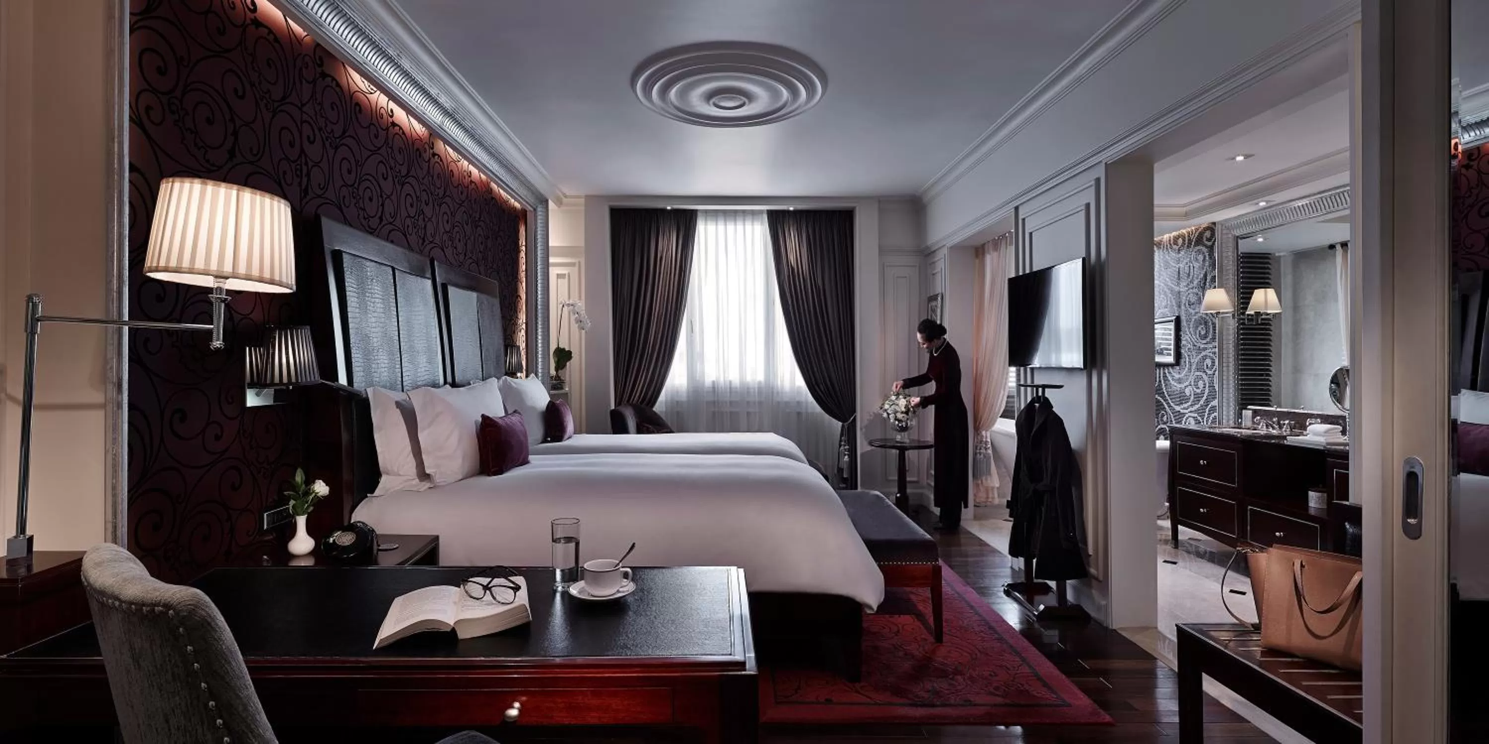 Bed in Sofitel Legend Metropole Hanoi