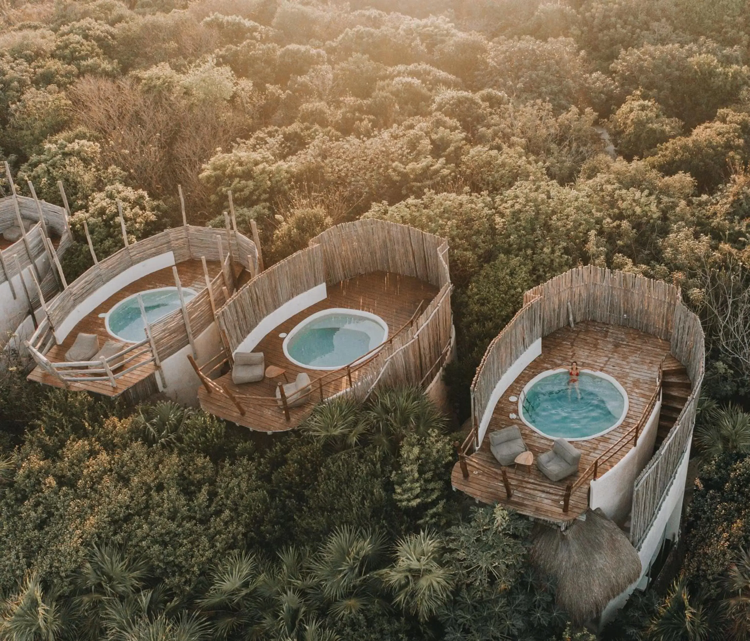 Bird's eye view, Pool View in Papaya Playa Project