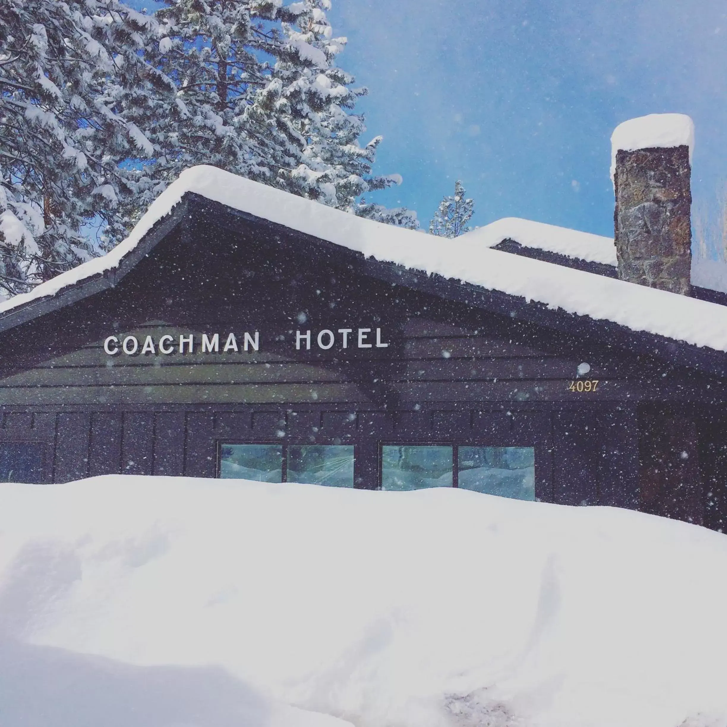 Property building, Winter in The Coachman Hotel