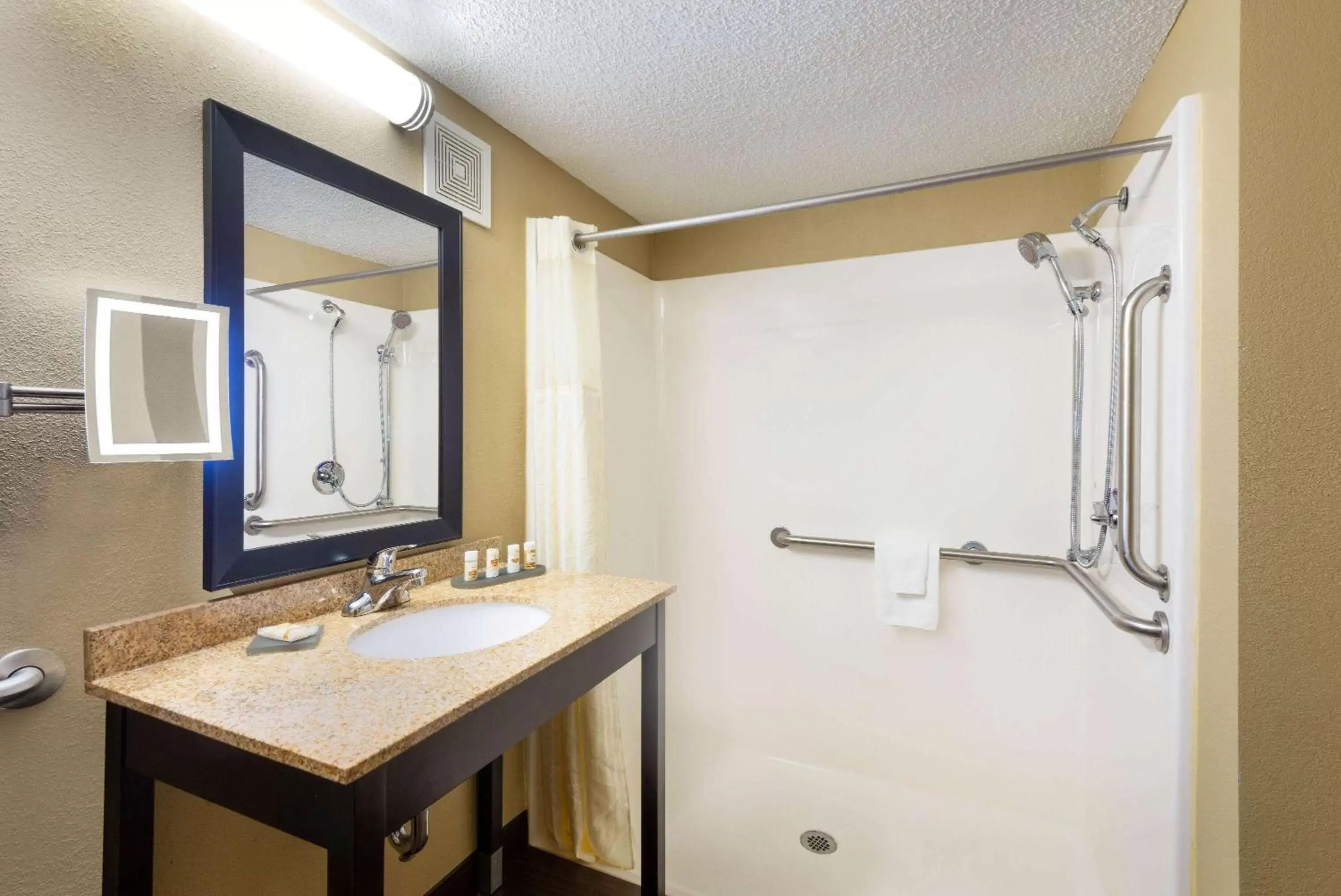 Shower, Bathroom in La Quinta Inn & Suites - New River Gorge National Park