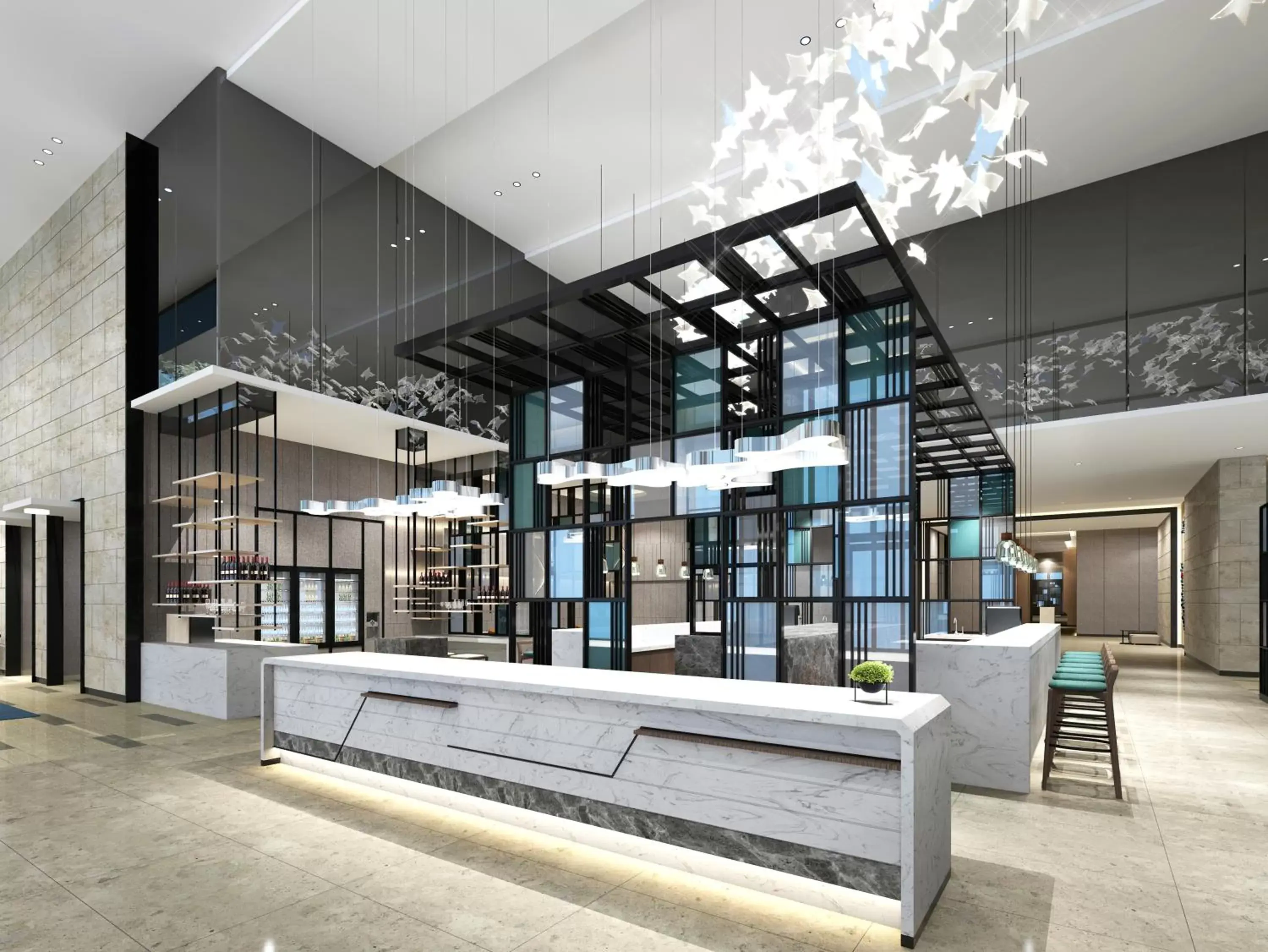 Lobby or reception in Hyatt Place Zhuhai Jinshi Lobby or reception in Hyatt Place Zhuhai Jinshi