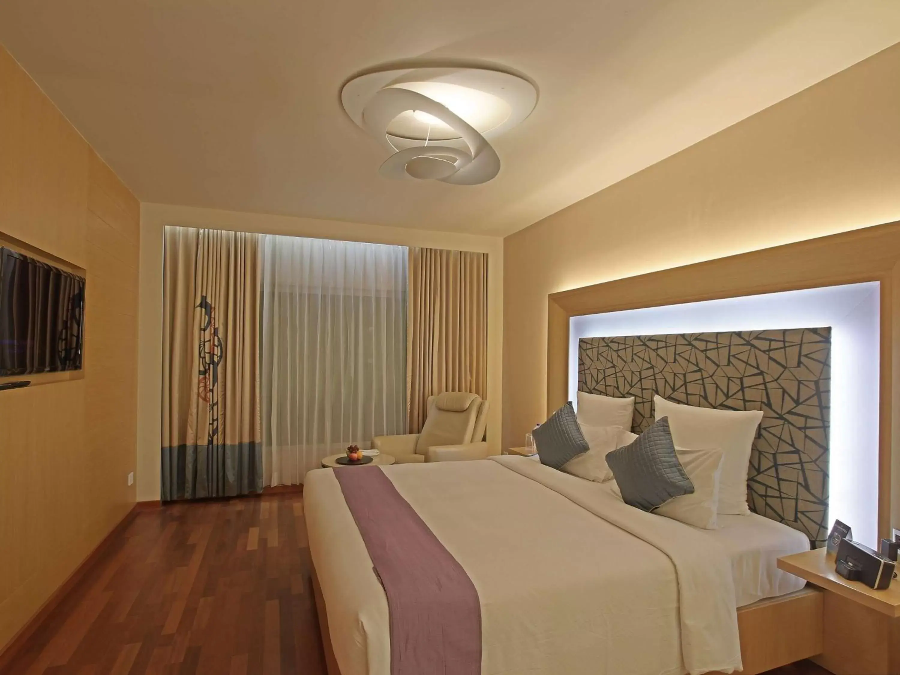 Bedroom in Novotel Visakhapatnam Varun Beach