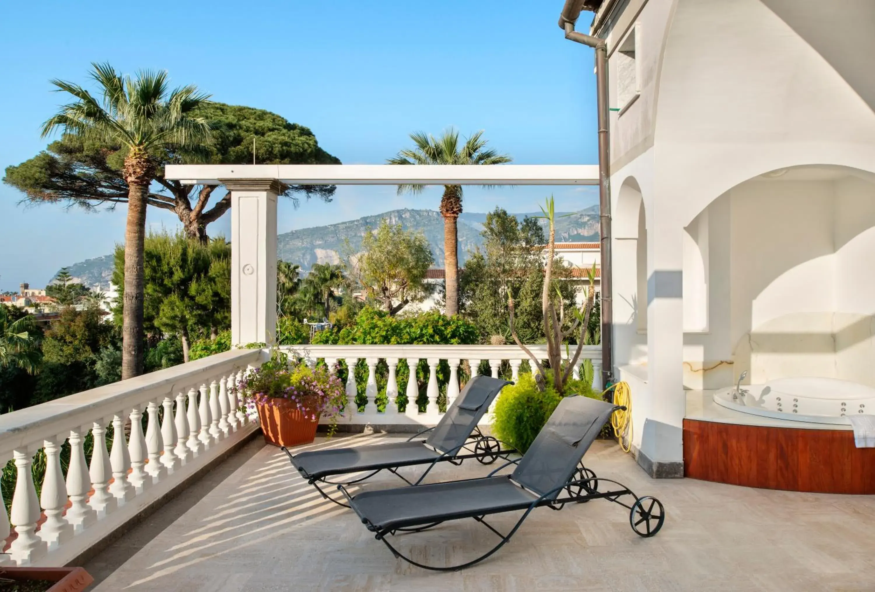 Patio, Balcony/Terrace in Grand Hotel Cocumella