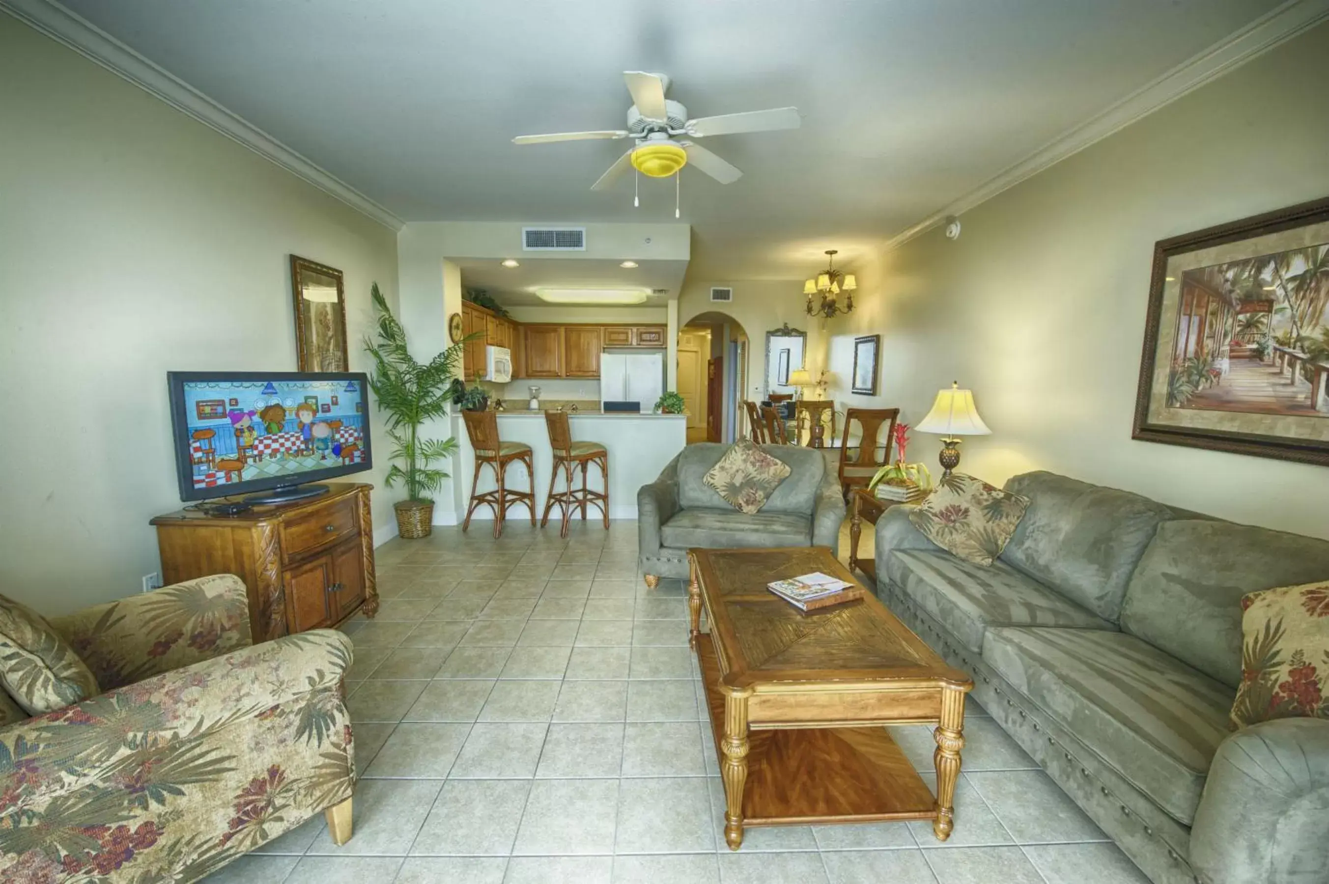 Living room, Seating Area in Blue Heron Beach Resort
