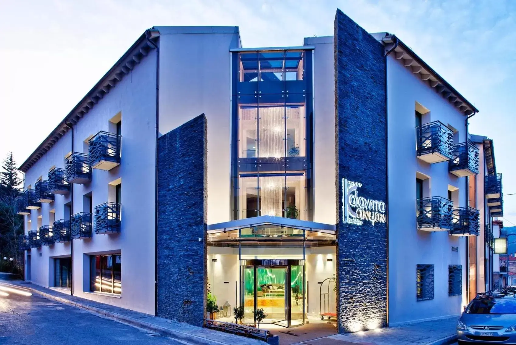 Facade/entrance, Property Building in Kalavrita Canyon Hotel & Spa