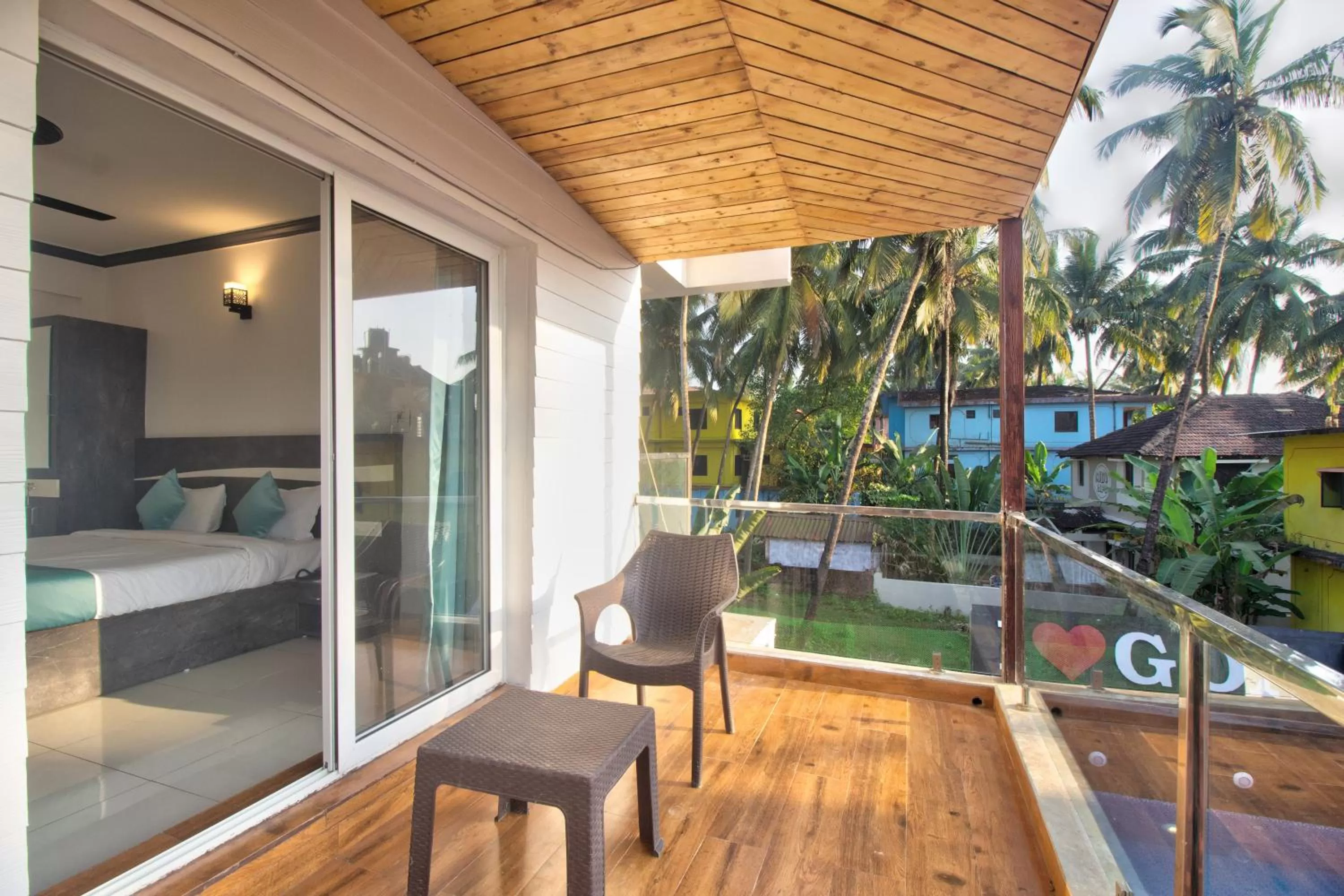 Patio in Oceano Beach Resort
