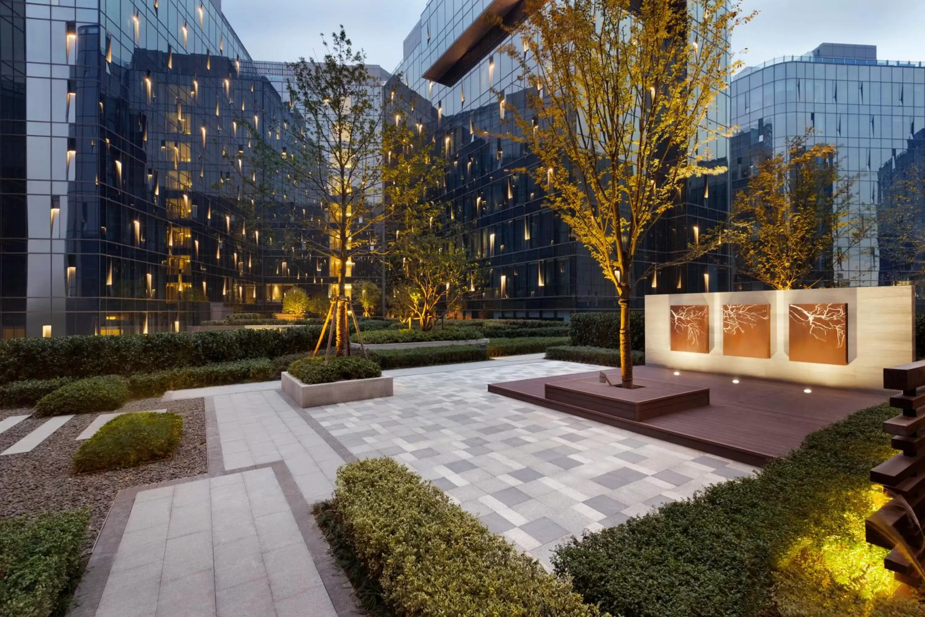 Patio in Hyatt Place Shanghai Hongqiao CBD