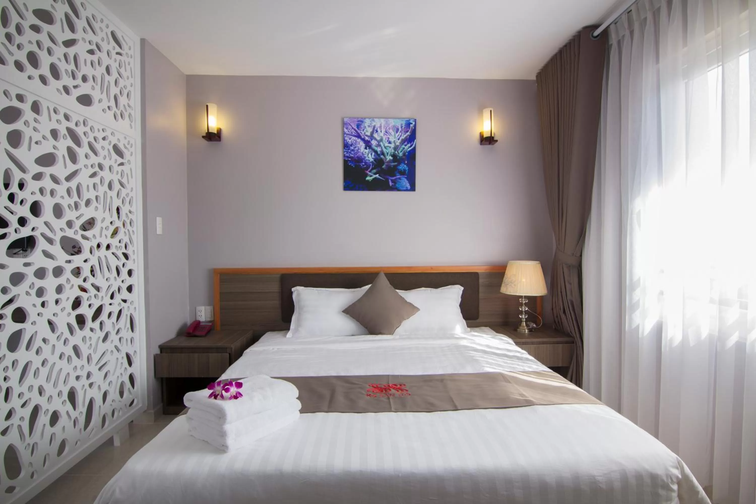 Bed in Khách sạn San Hô Vũng Tàu (Coral Hotel)