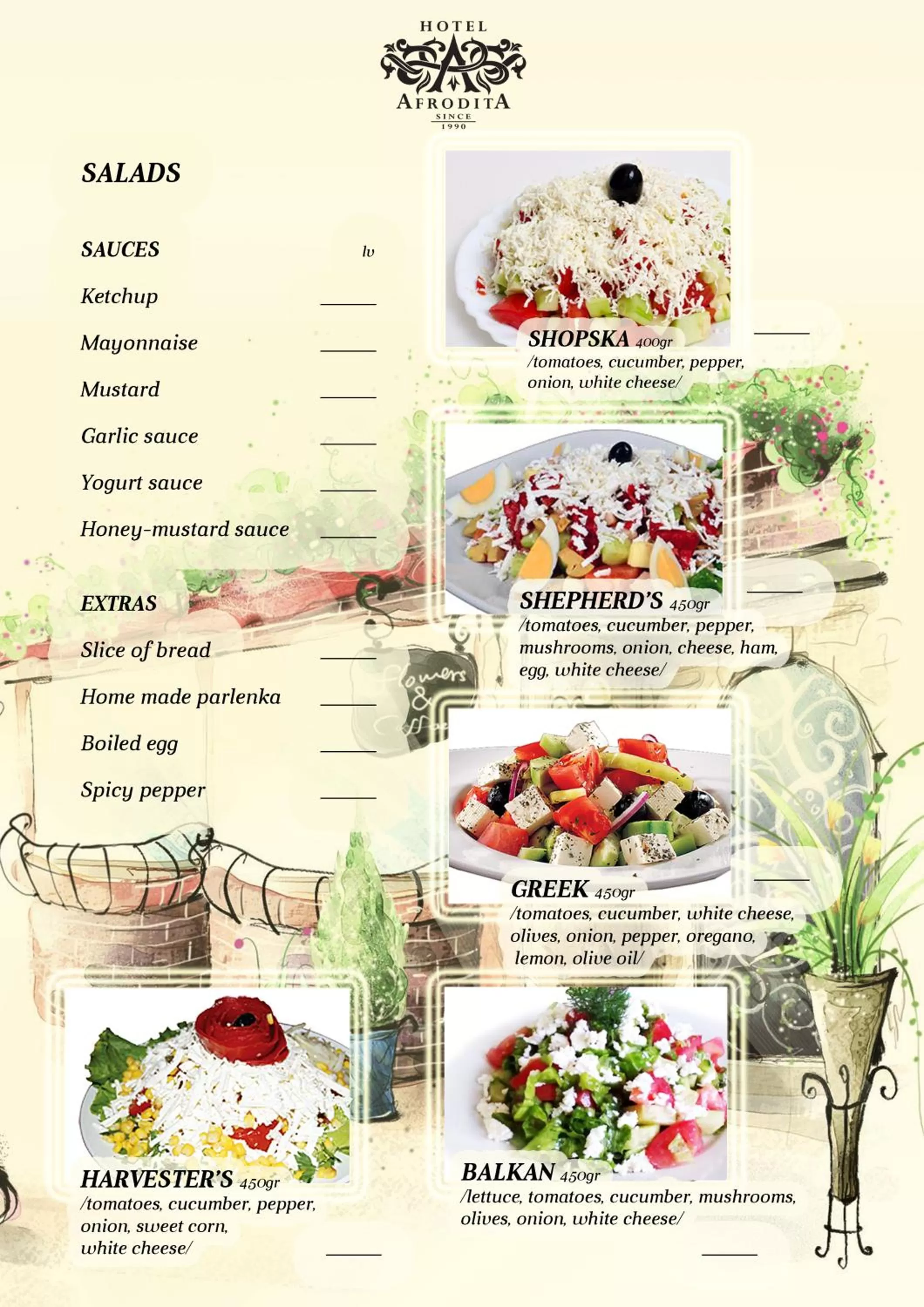 Breakfast in Hotel Afrodita Dimitrovgrad BG