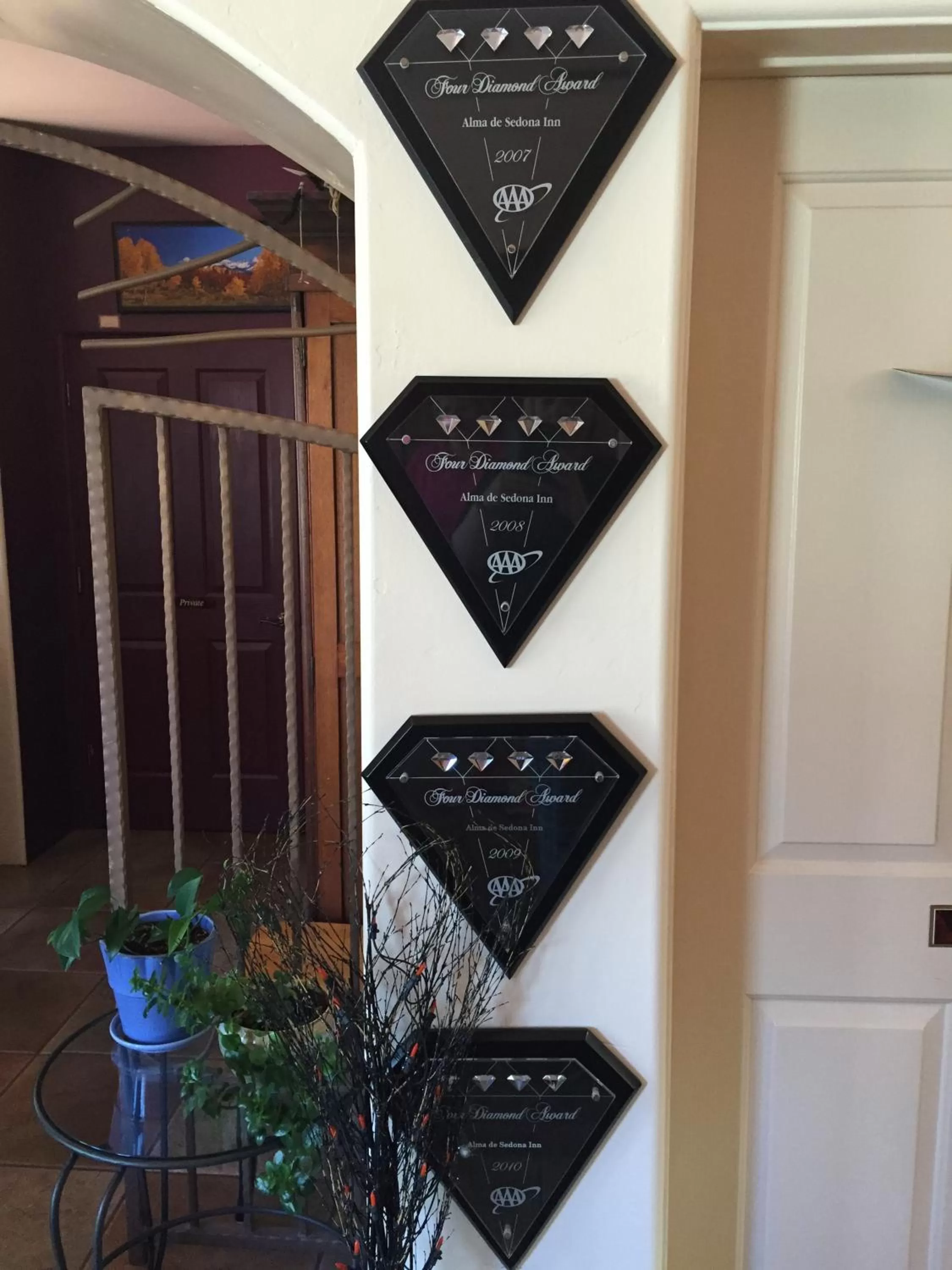 Certificate/Award in Alma De Sedona Inn B&B