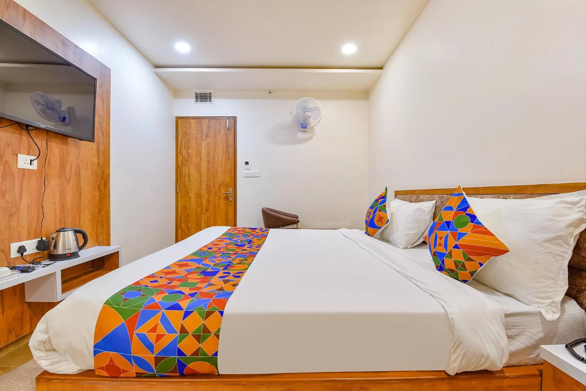 Bed in FabHotel Prime Rudra