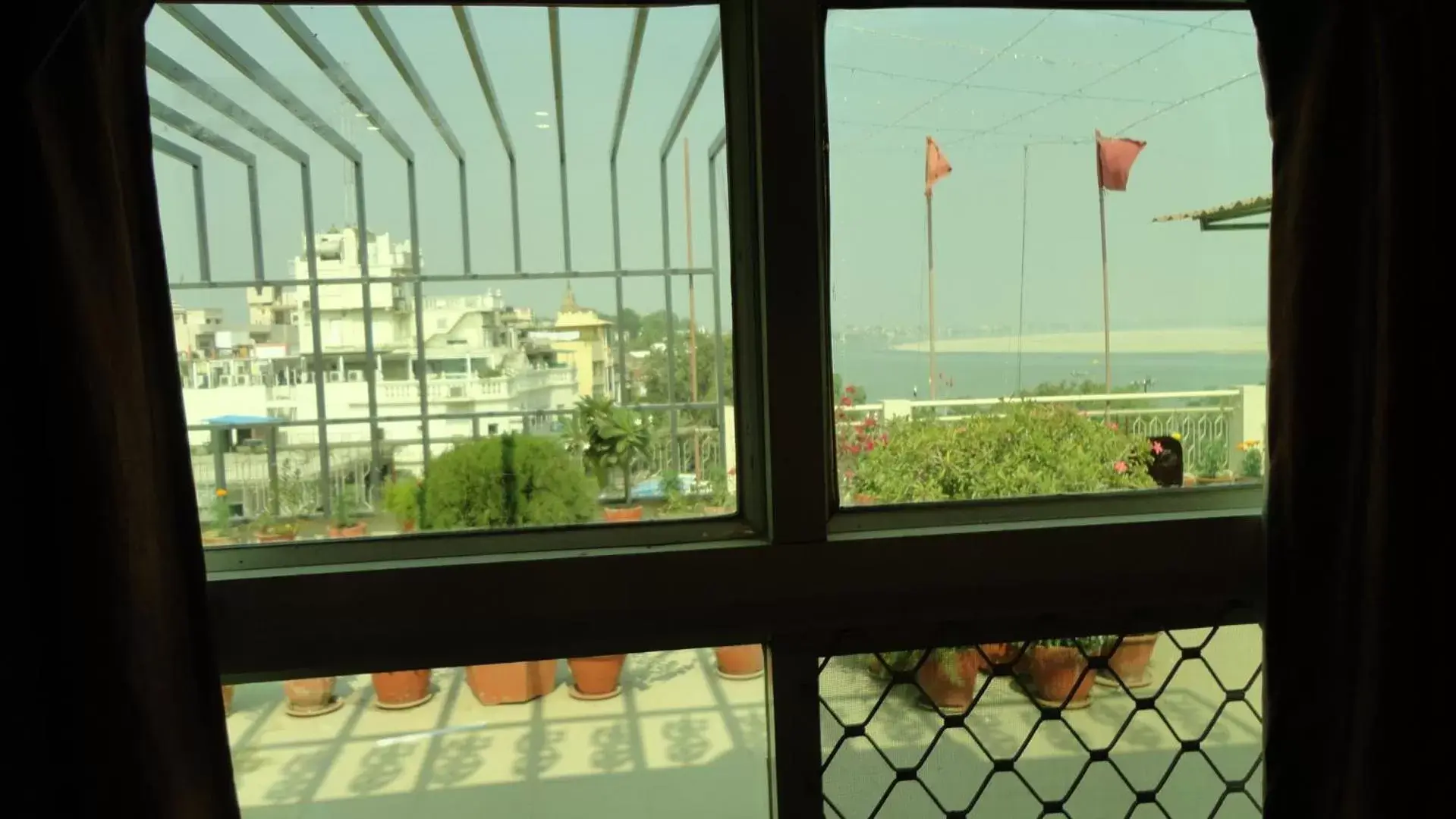 River view in Hotel Temple On Ganges