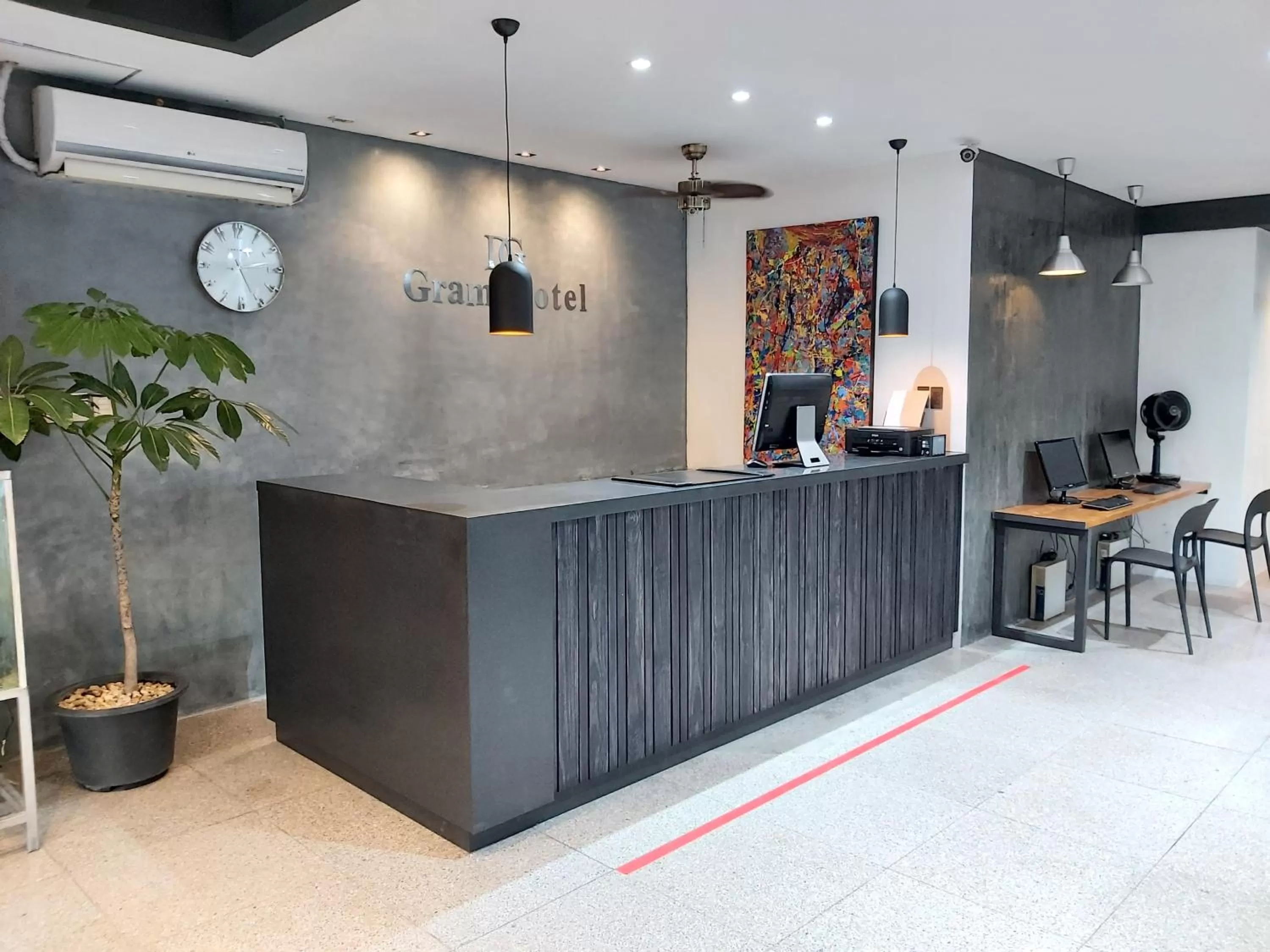 Lobby or reception in DG Grami Hotel