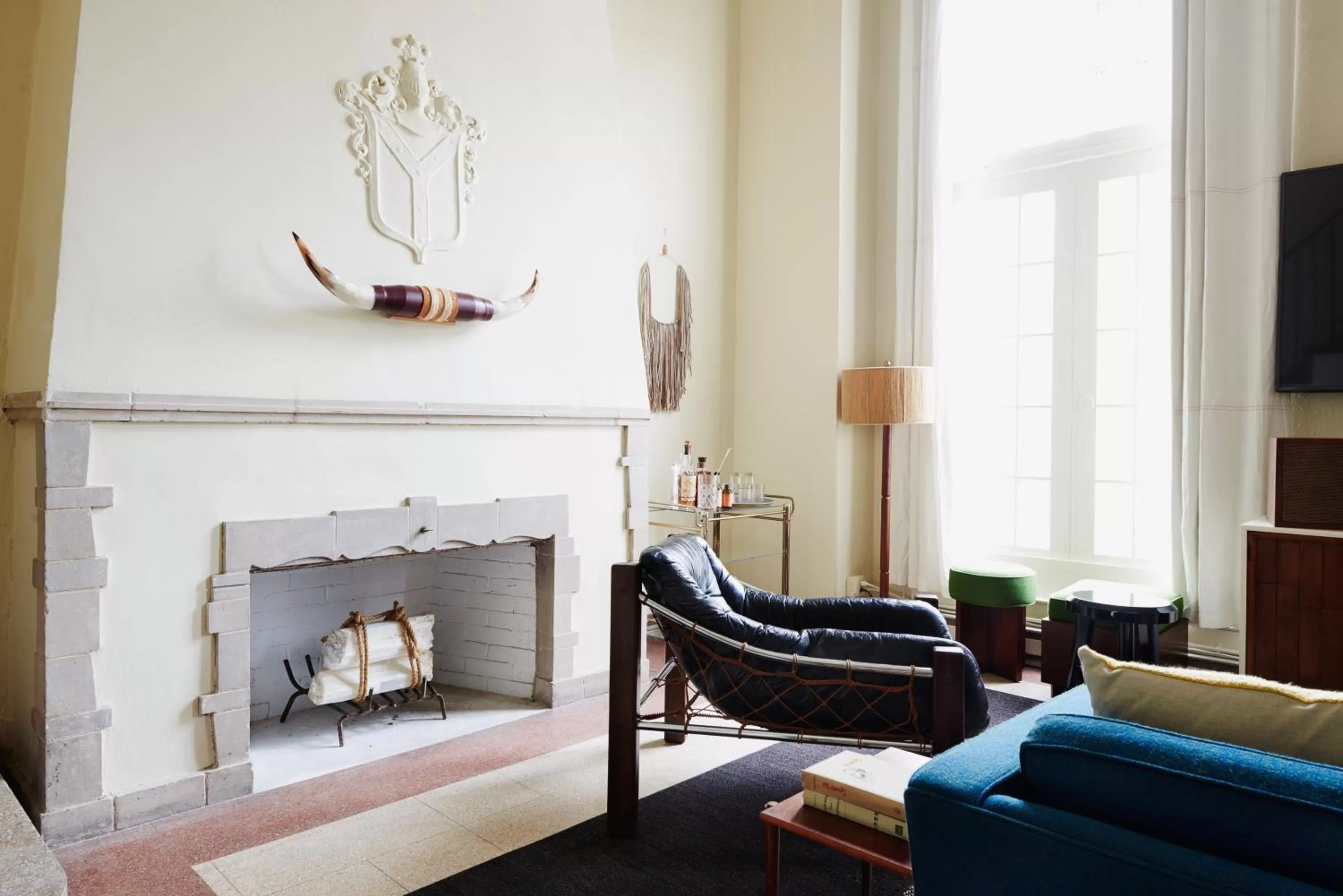 Living room in Freehand Chicago