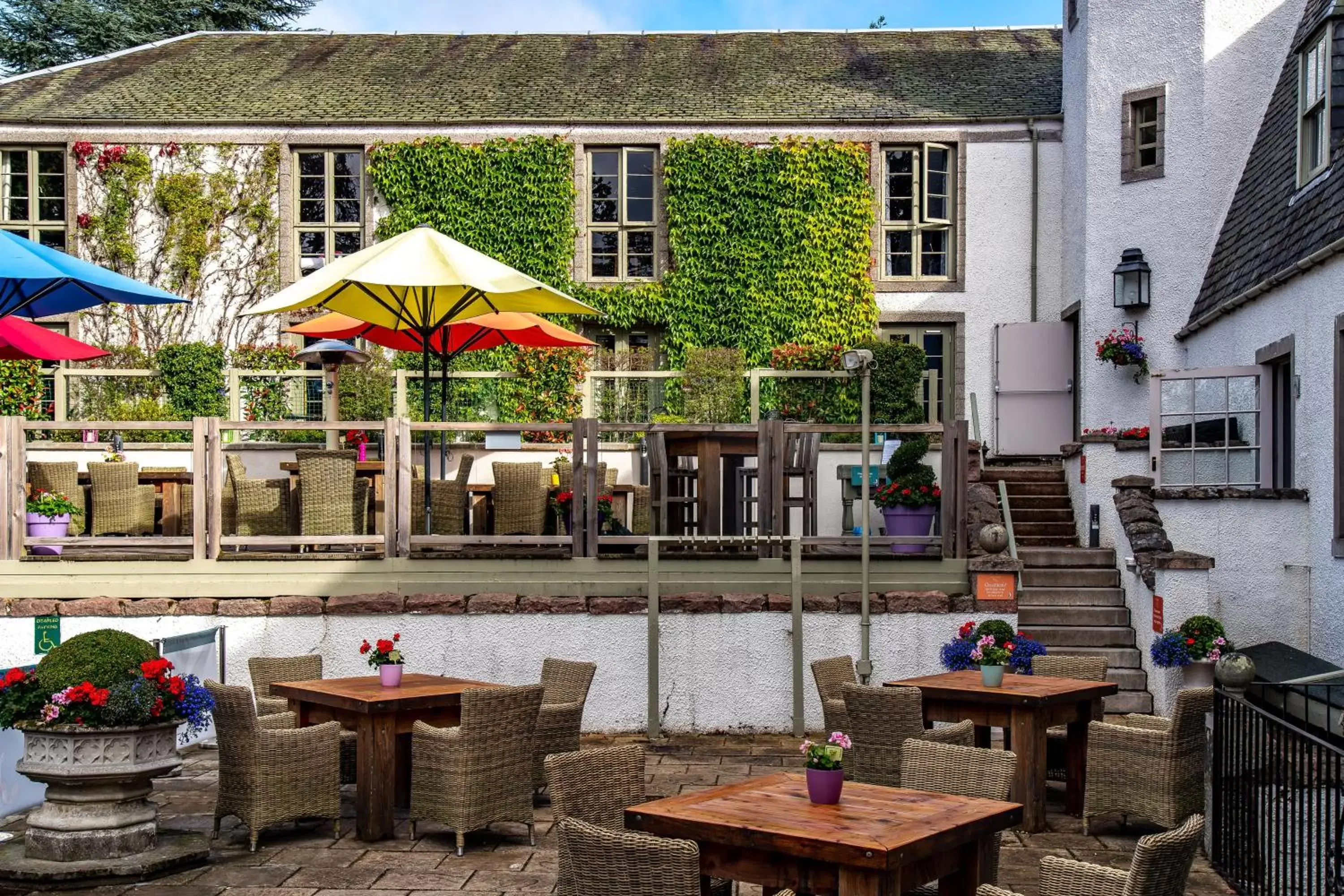 Patio, Restaurant/Places to Eat in Banchory Lodge Hotel