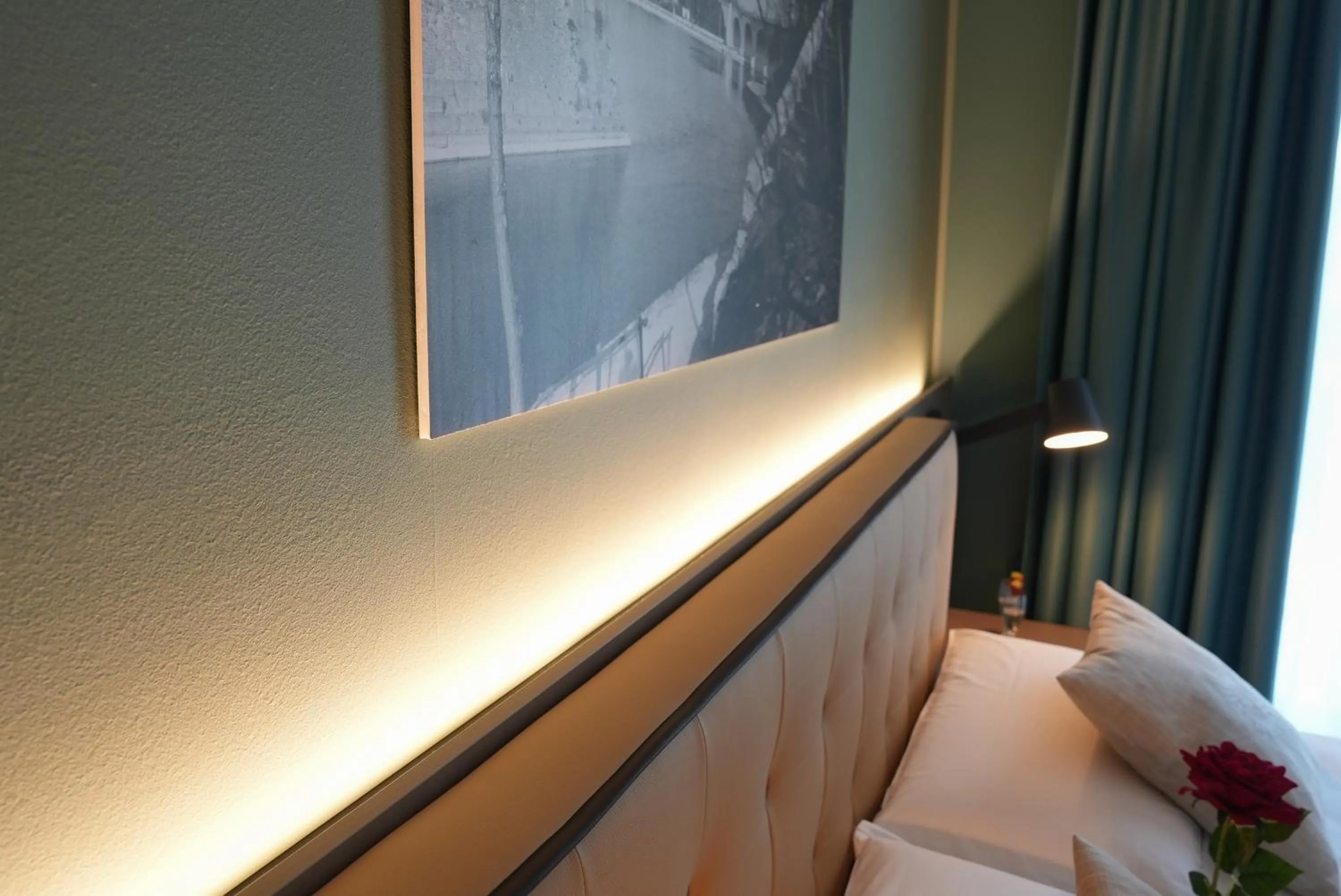 Bed in Hotel Puccini