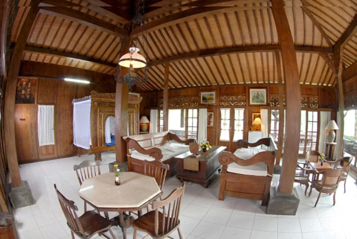 Living room, Restaurant/Places to Eat in Hills Joglo Villa