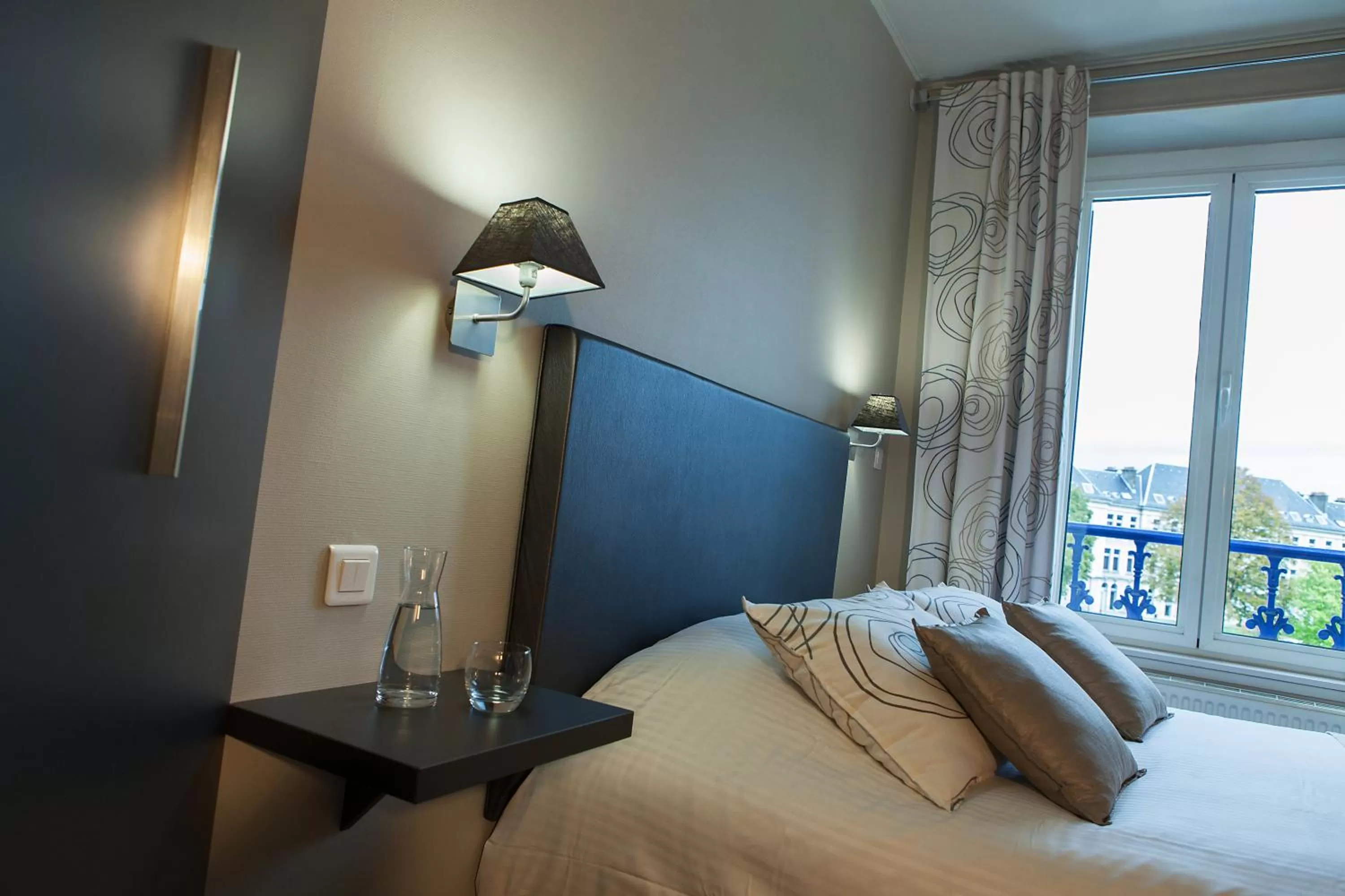 Decorative detail, Bed in Hotel Restaurant Les Capucins