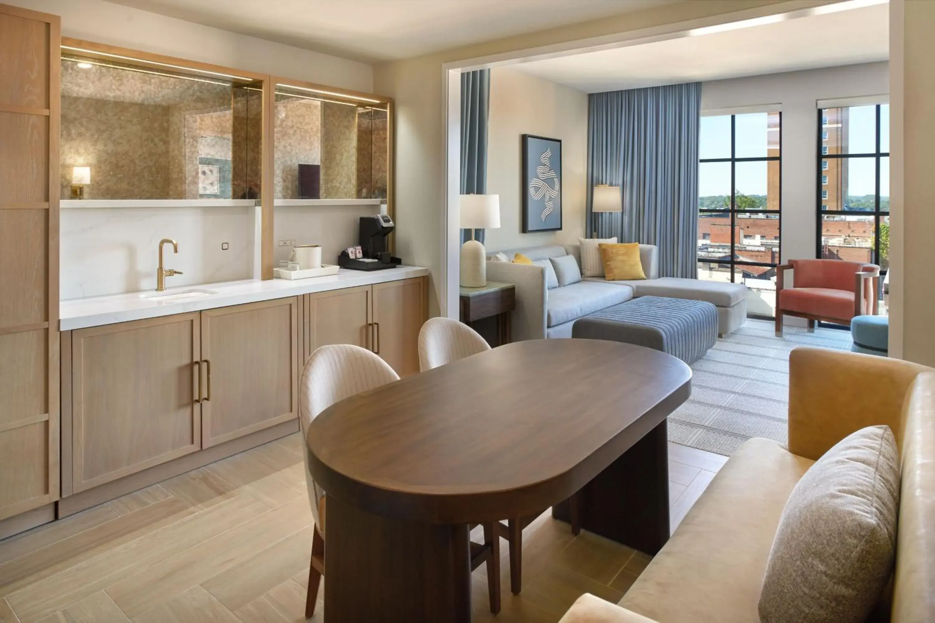 Living room, Dining Area in The Alamite, Tuscaloosa, a Tribute Portfolio Hotel