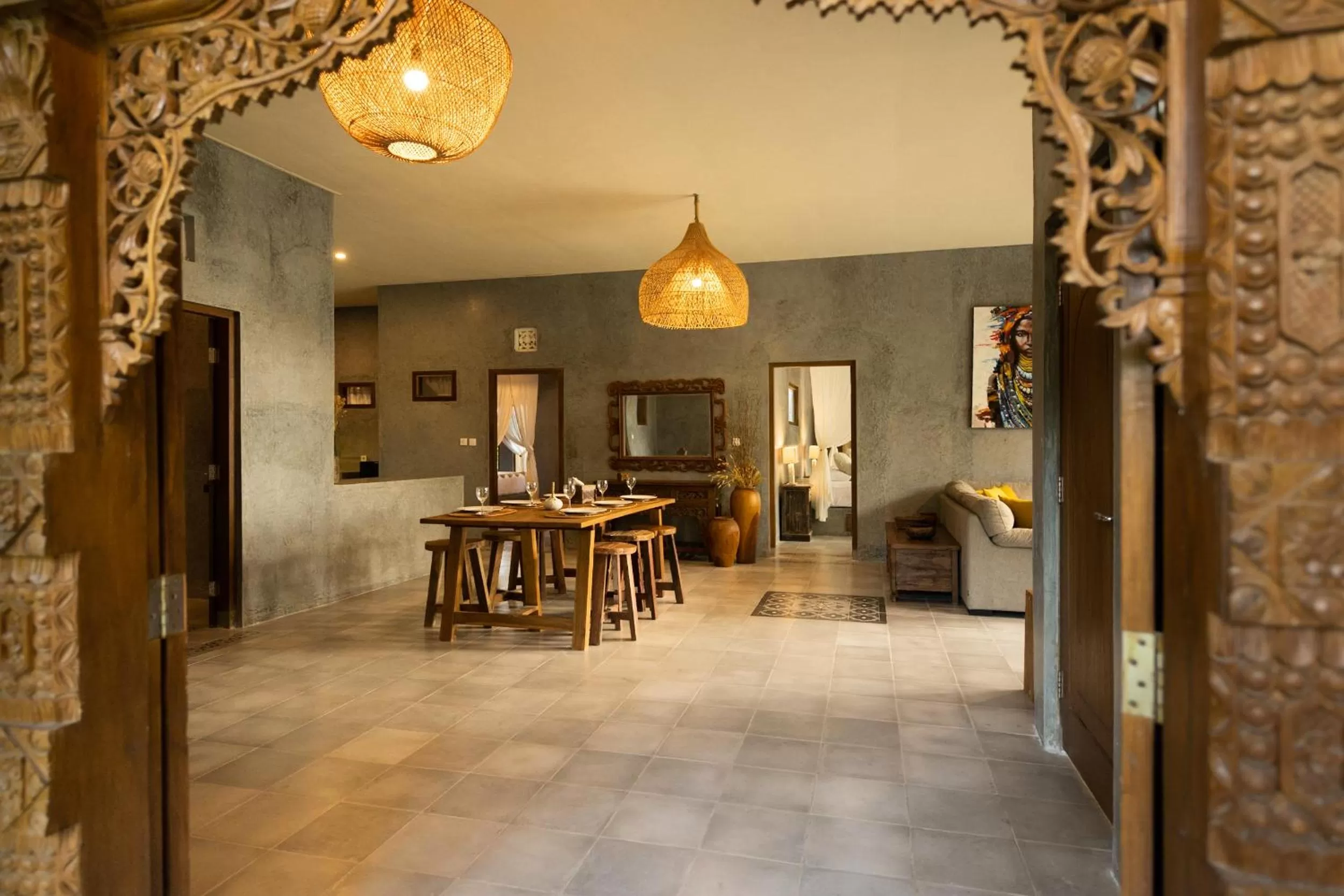 Dining area in Tanah Damai Hotel