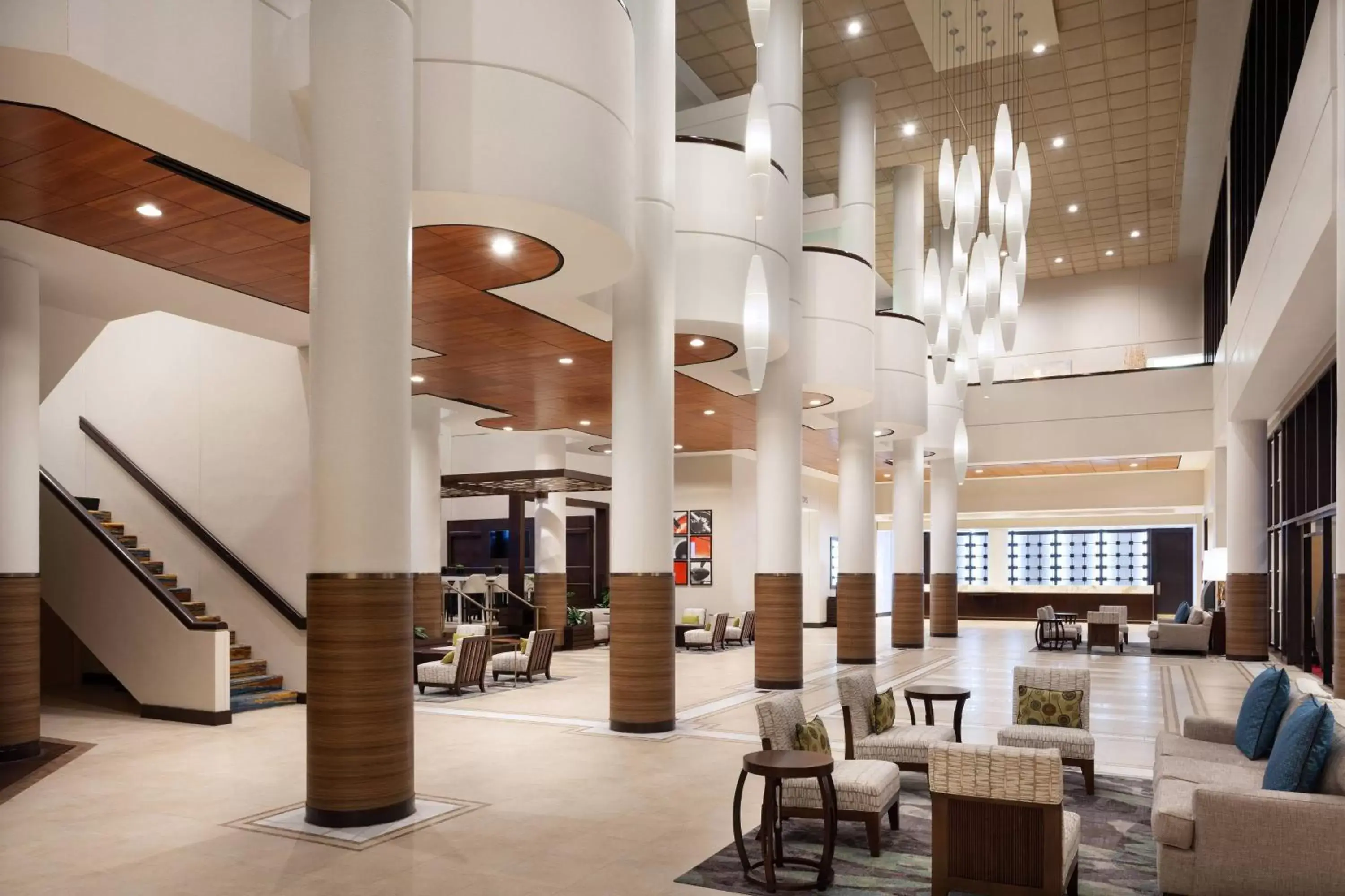 Lobby or reception, Restaurant/Places to Eat in Marriott Orlando Airport Lakeside