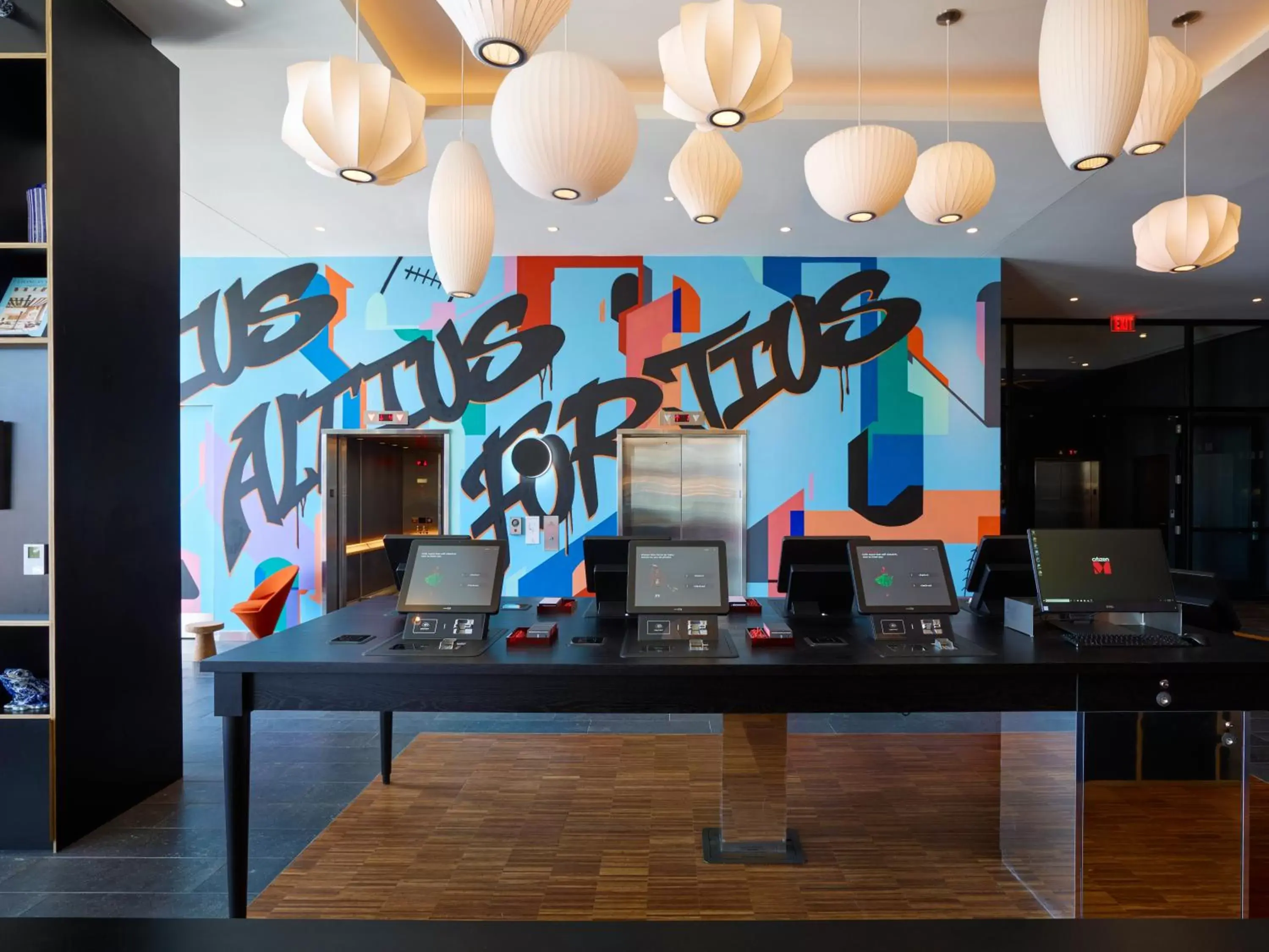 Lobby or reception in citizenM Boston North Station