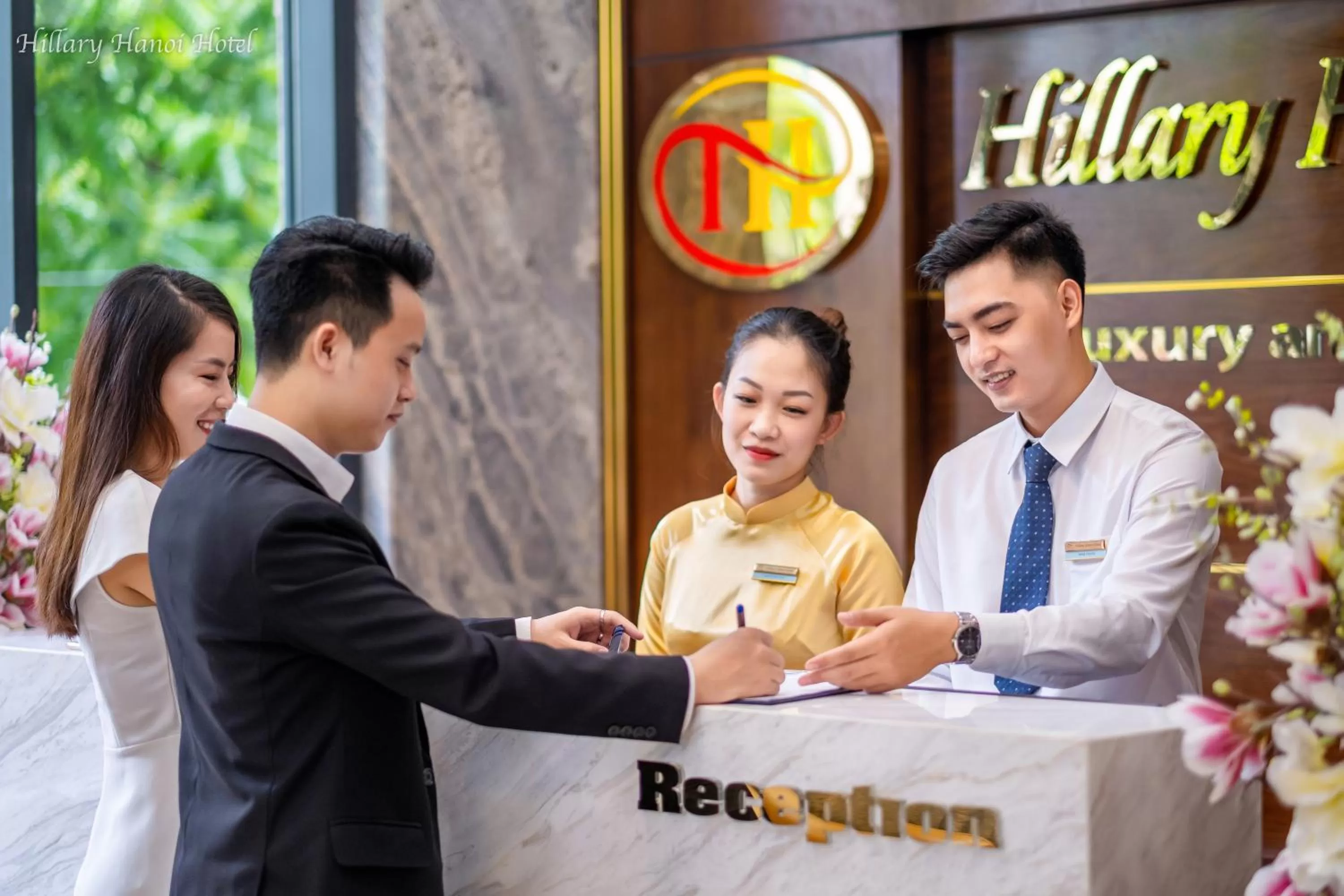 Lobby or reception in Hillary Hanoi Hotel