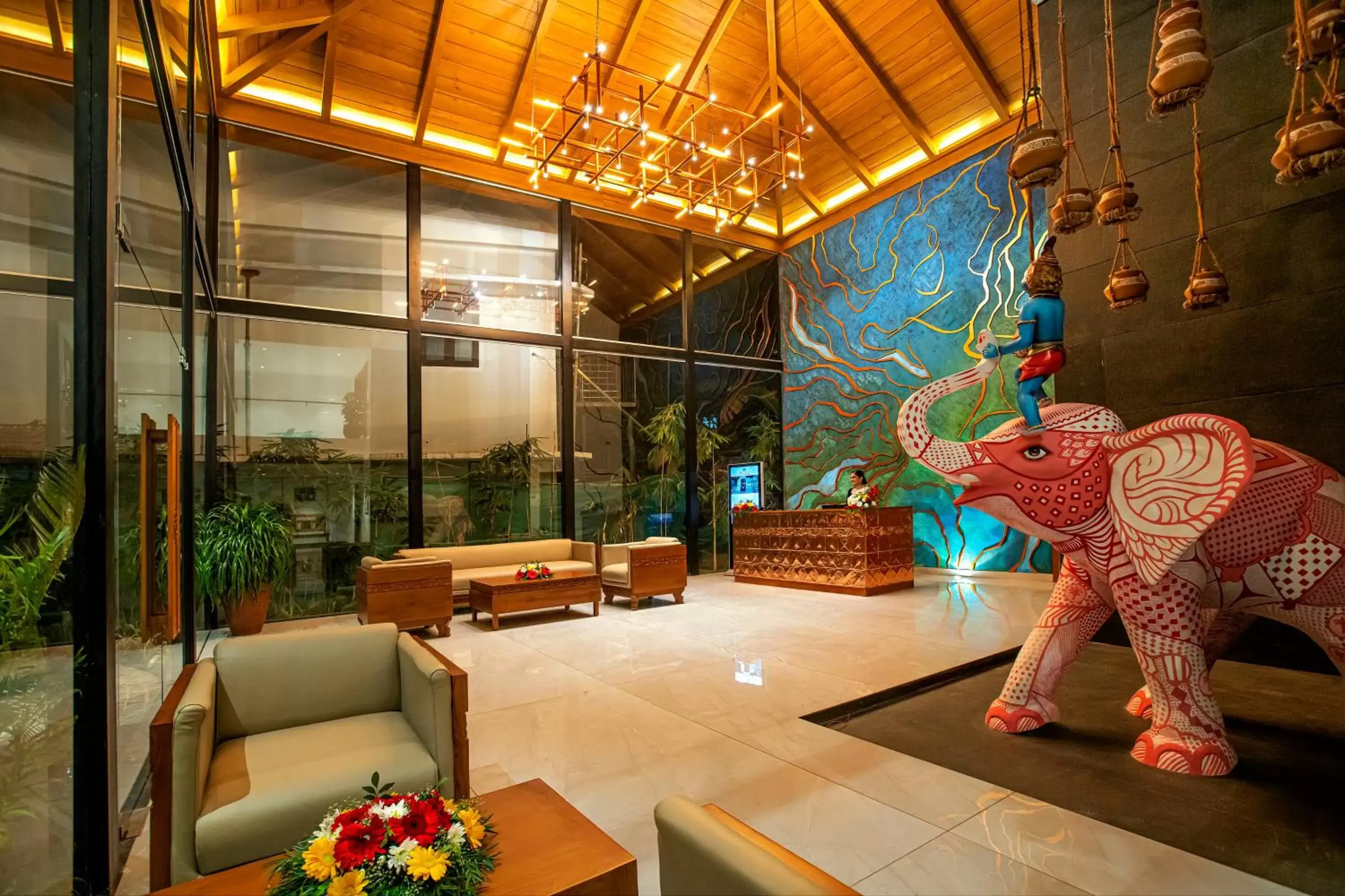 Lobby or reception in Harivaram Yuga Lobby or reception in Harivaram Yuga