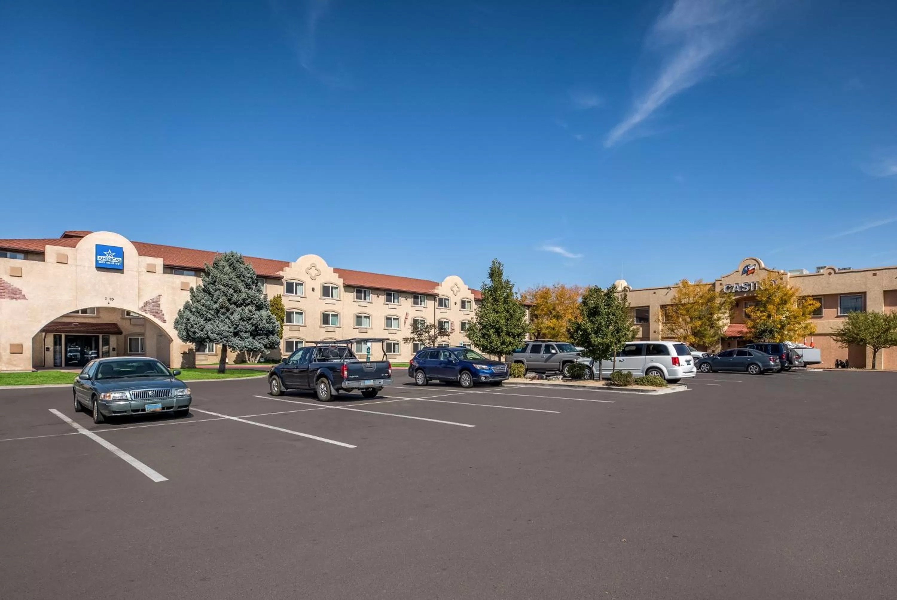 Property building in Americas Best Value Inn Sparks