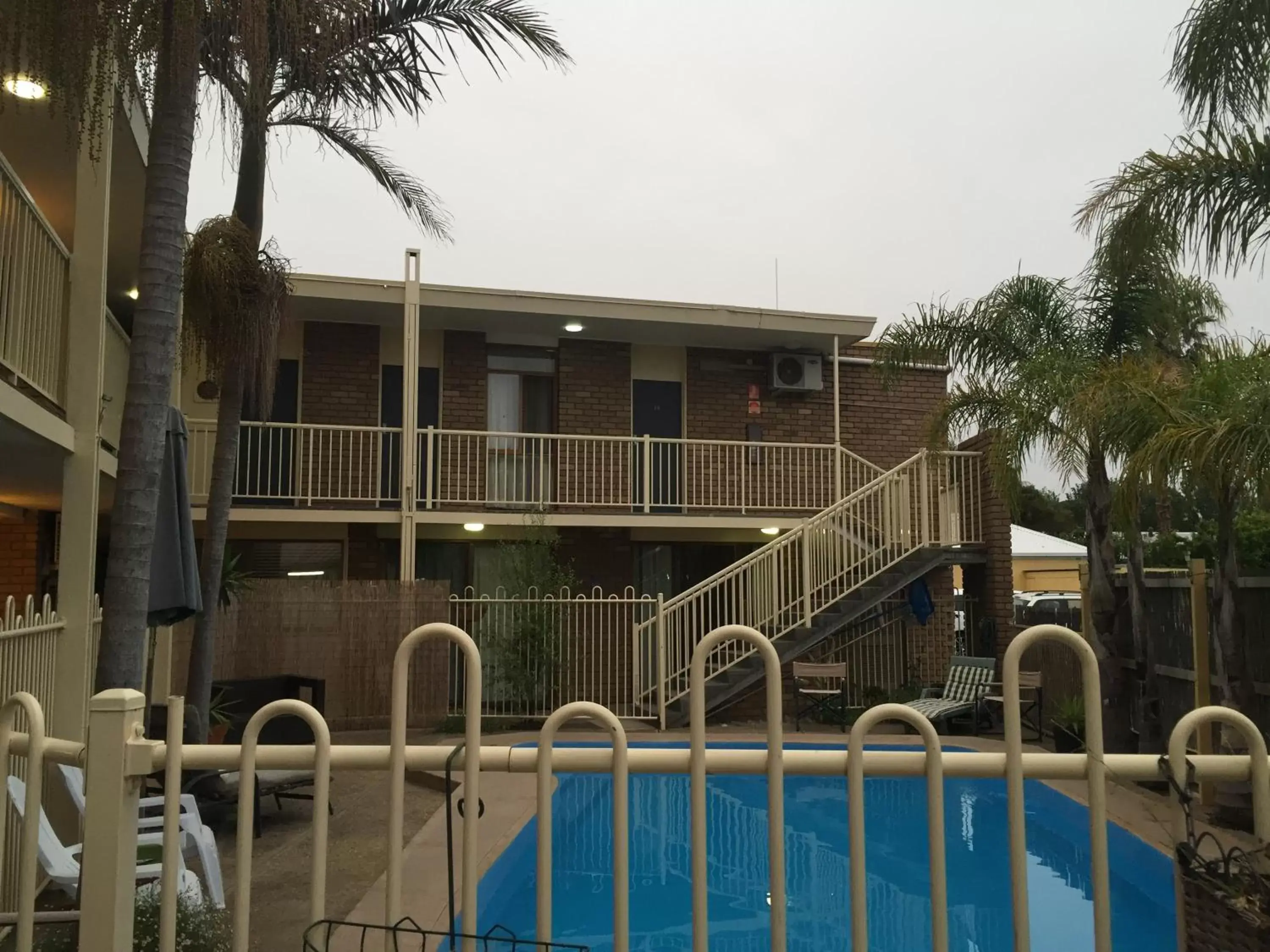 Balcony/Terrace, Swimming Pool in Abel Tasman Waterfront Motel