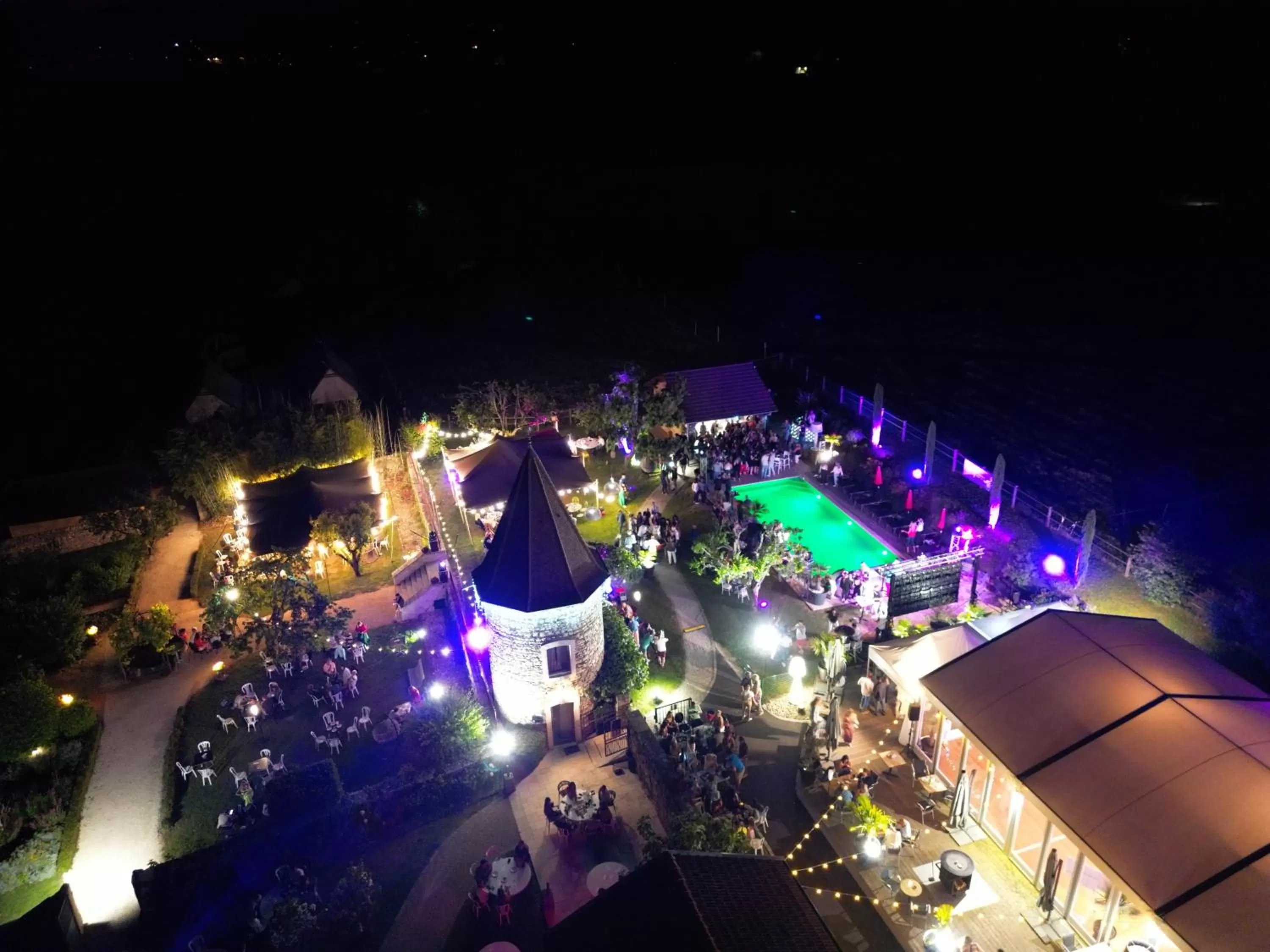 Bird's eye view in Domaine de Suzel