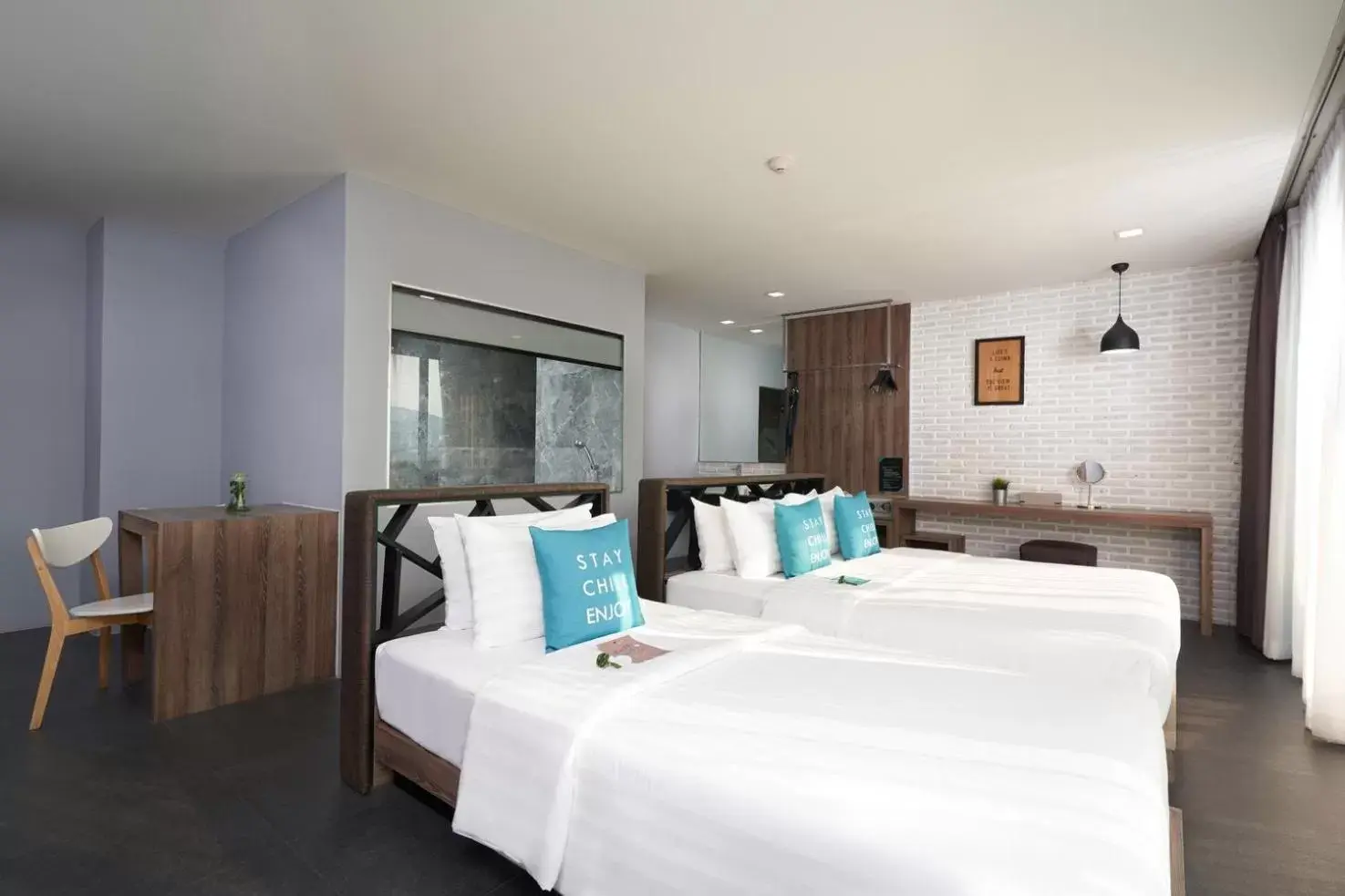 Bed in Cross Vibe Chiang Mai Decem Nimman Hotel - formerly X2 Vibe Chiang Mai Decem - SHA Extra Plus
