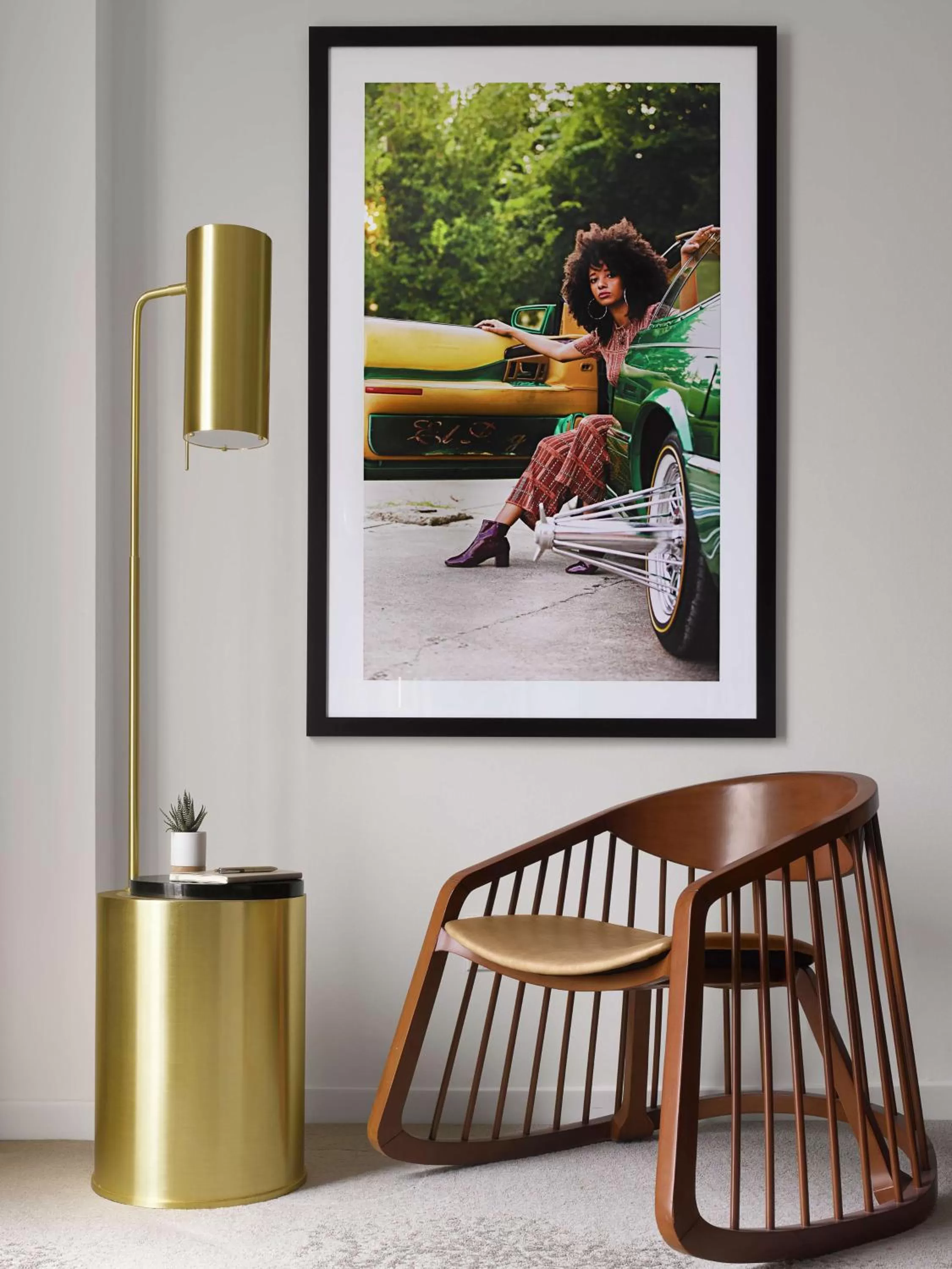 Living room in C. Baldwin, Curio Collection by Hilton