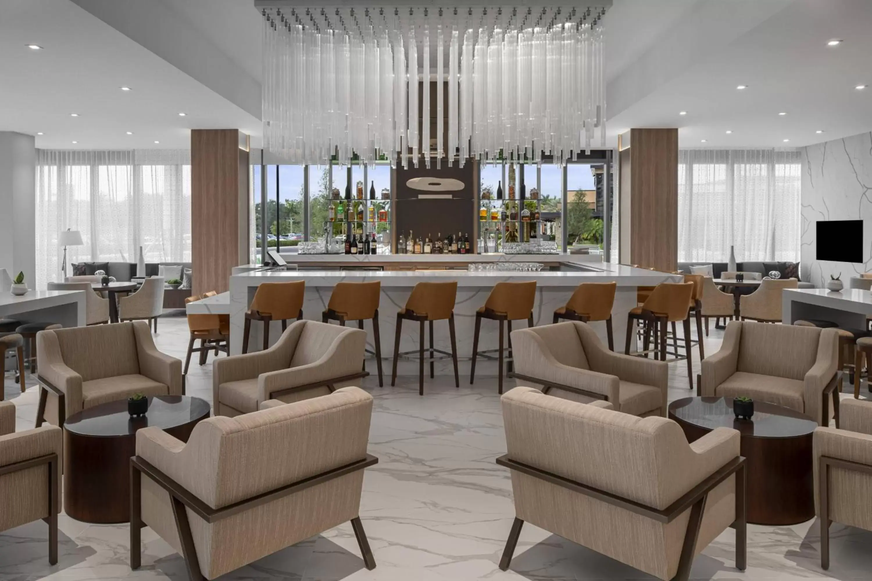 Lounge or bar, Restaurant/Places to Eat in AC Hotel by Marriott Fort Lauderdale Sawgrass Mills Sunrise
