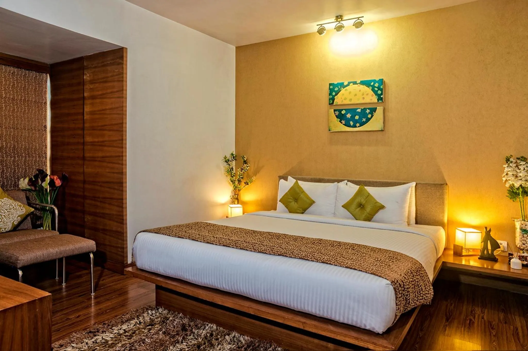 Bedroom, Bed in Yogi Executive, Navi Mumbai